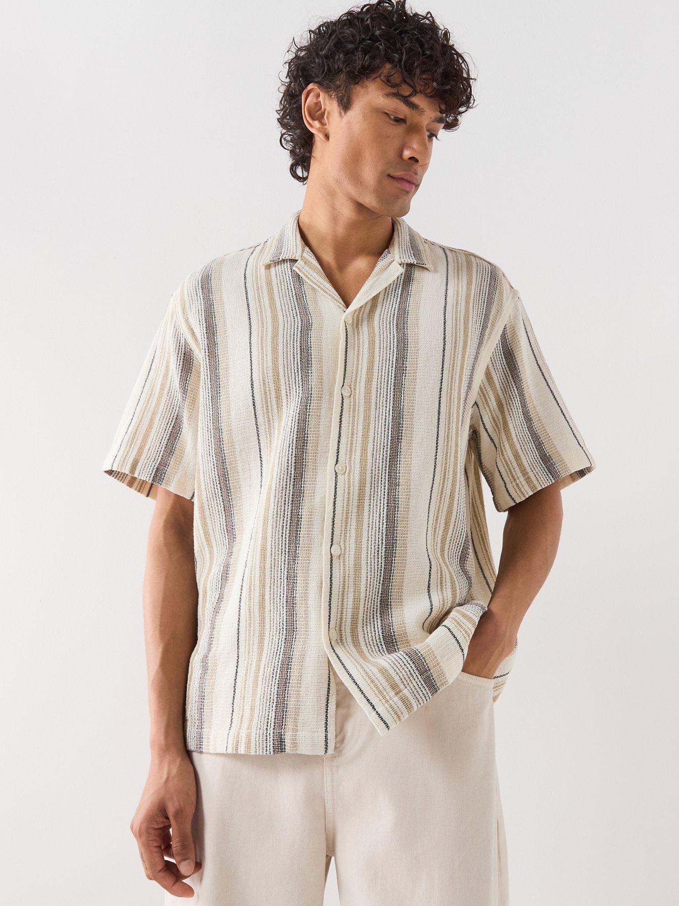 Selected Cal Short Sleeve Resort Shirt - Beige