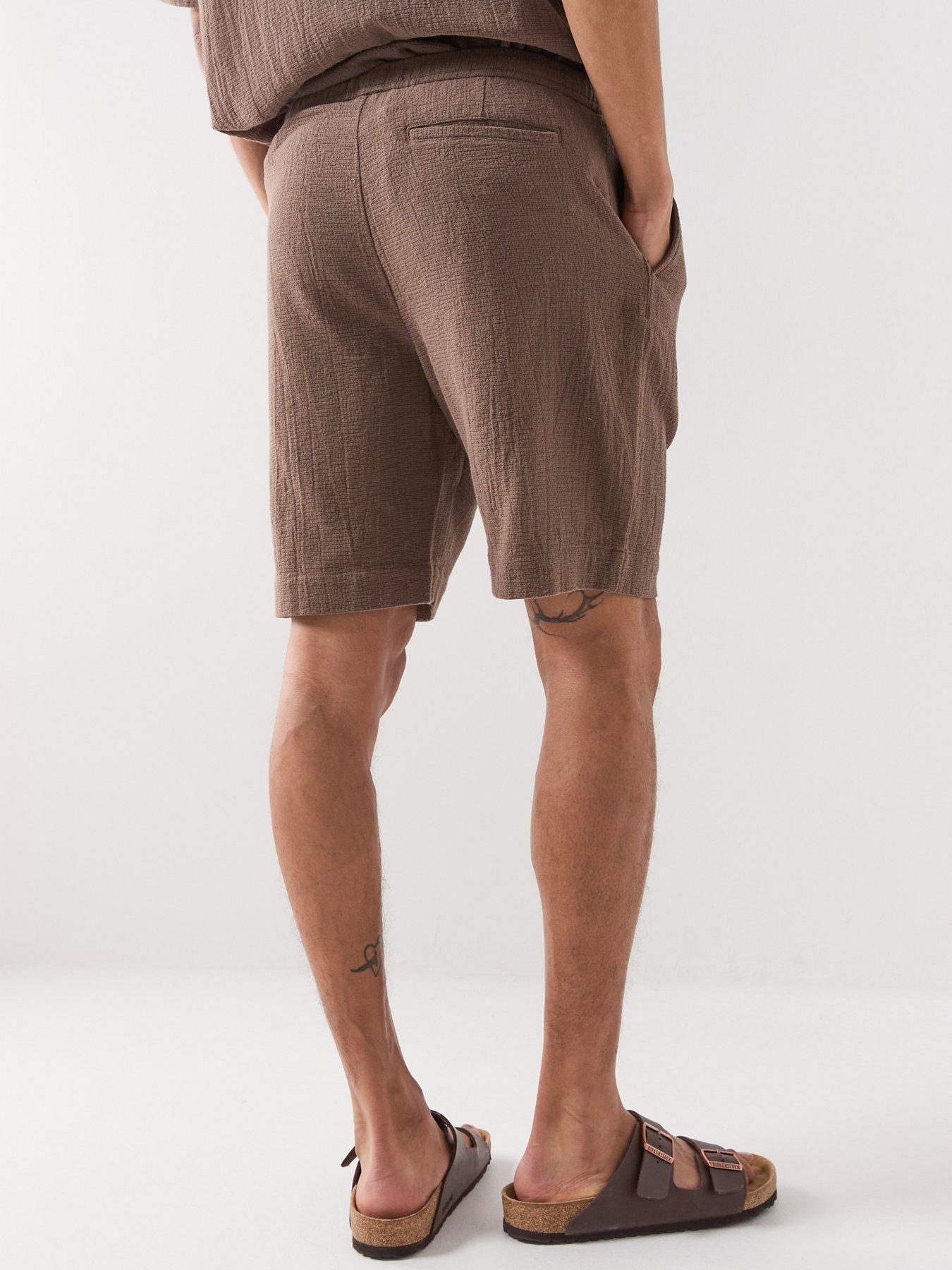 Image 2 of 4 of Selected Cal Shorts - Dark Brown