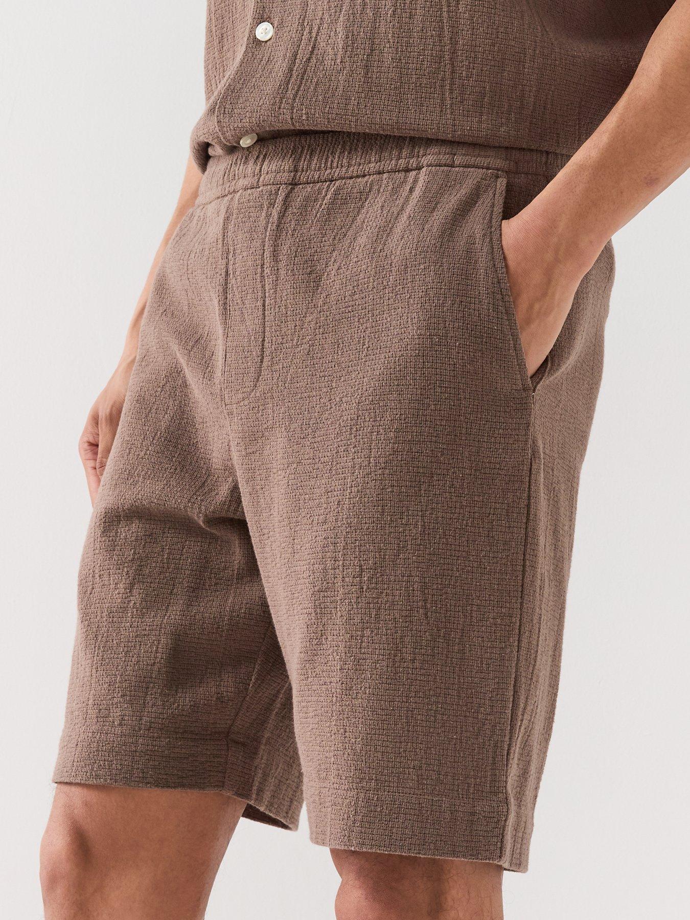 Image 3 of 4 of Selected Cal Shorts - Dark Brown