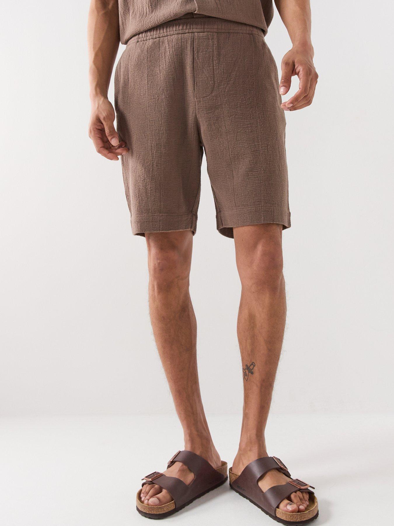 Image 4 of 4 of Selected Cal Shorts - Dark Brown