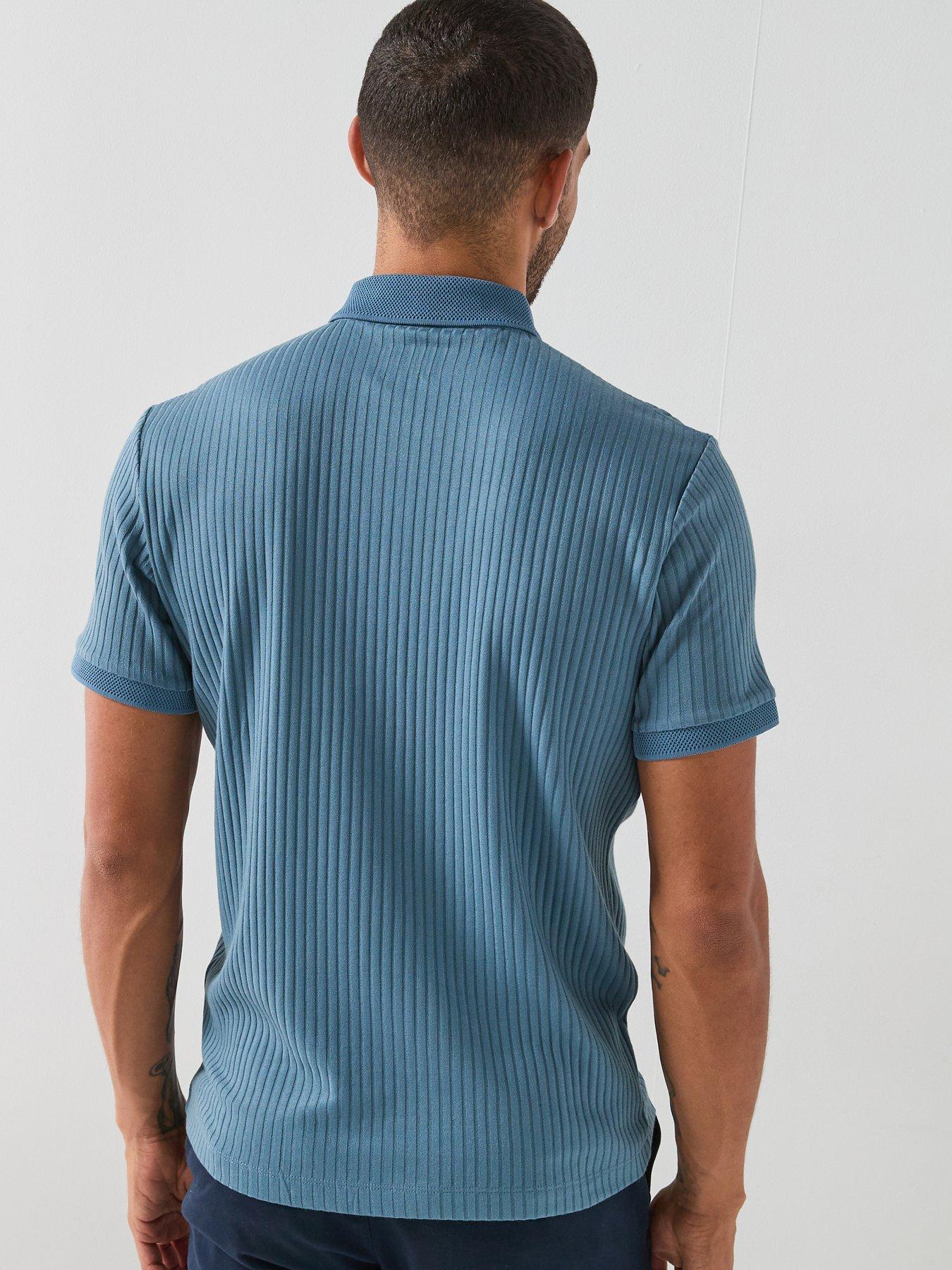 Image 2 of 4 of Selected Selected Fave Zip Short Sleeve Polo Shirt