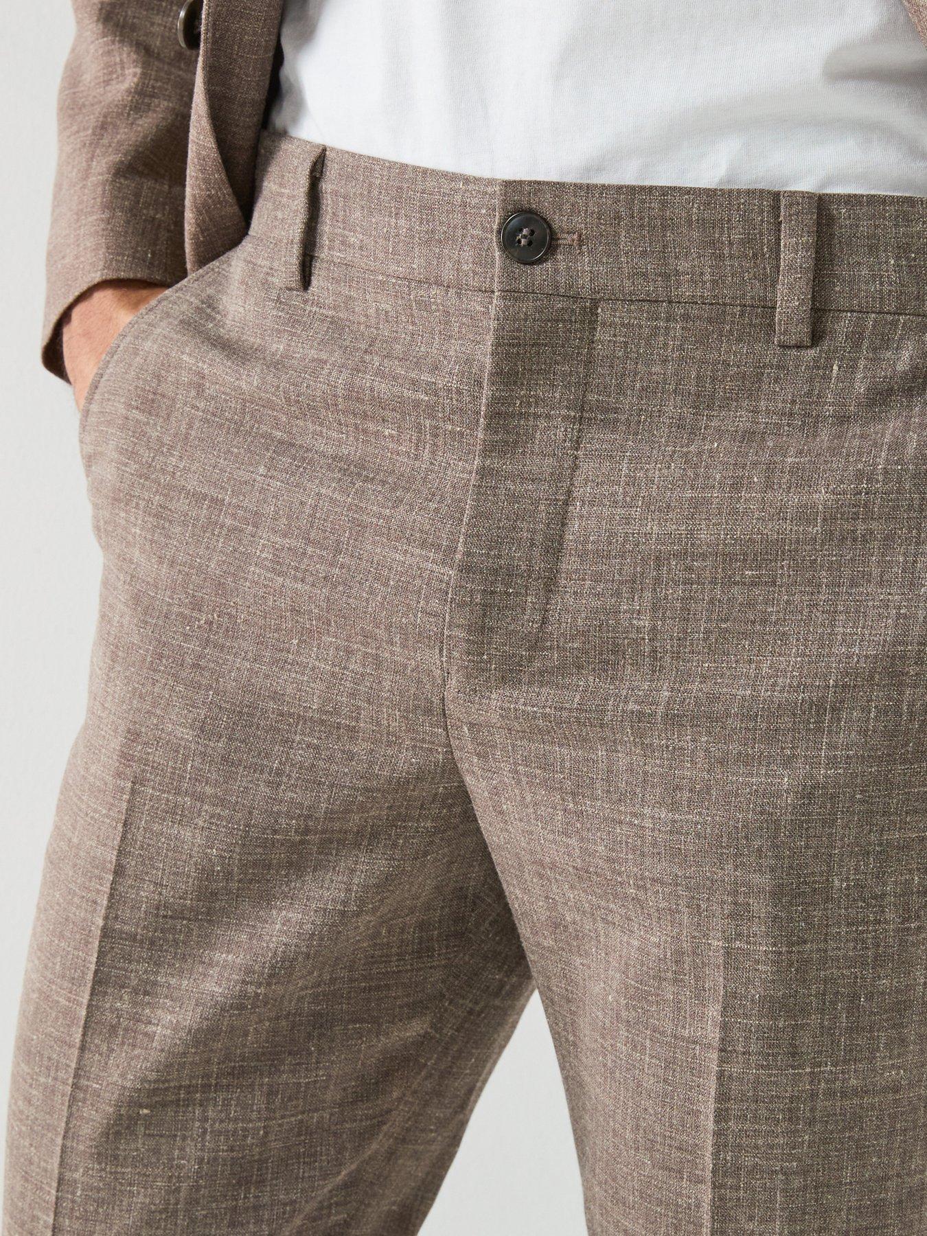 Image 4 of 6 of Selected Selected Oasis Slim Fit Linen Suit Trousers
