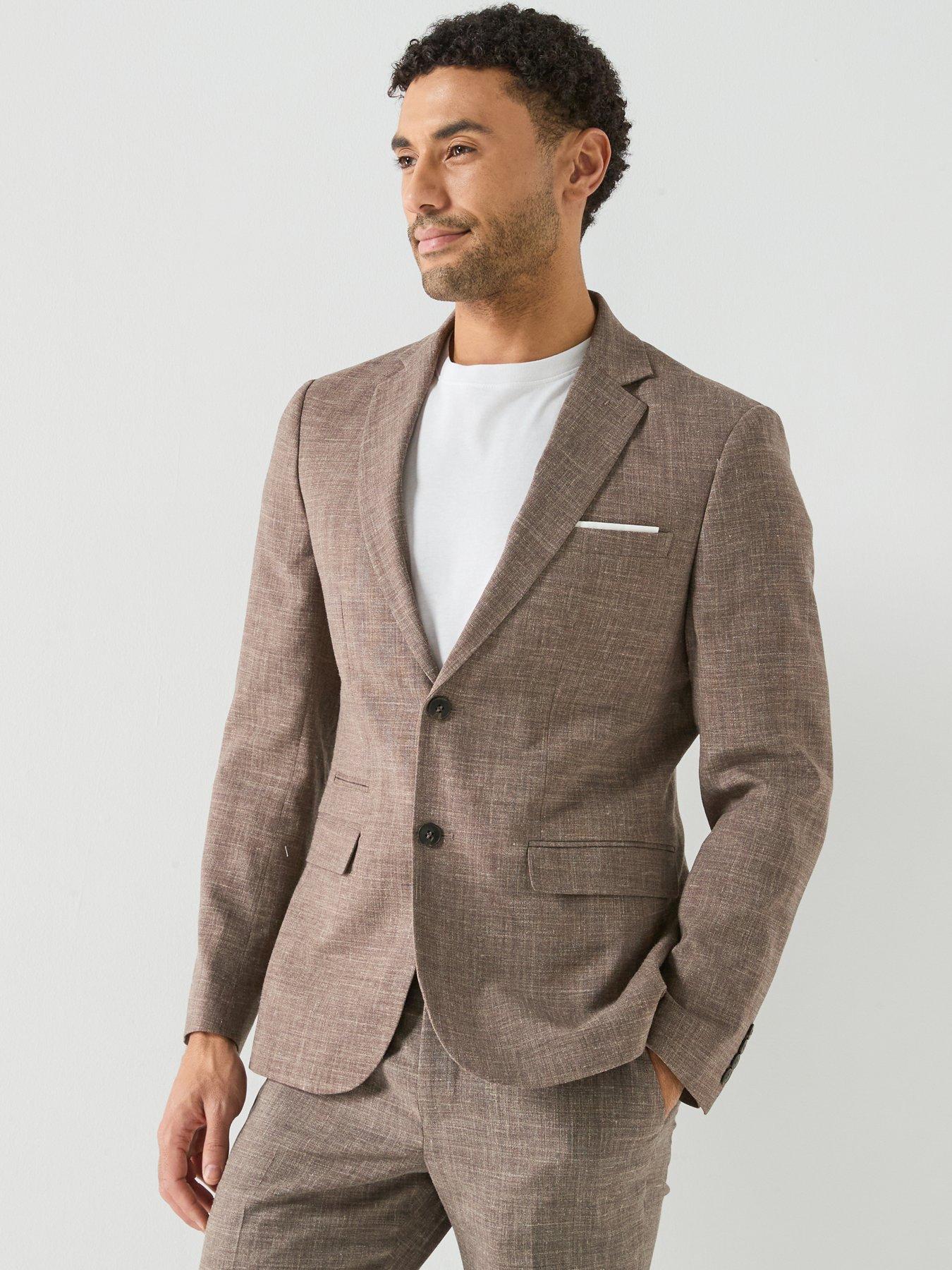 Image 1 of 6 of Selected Selected Oasis Slim Fit Linen Blazer