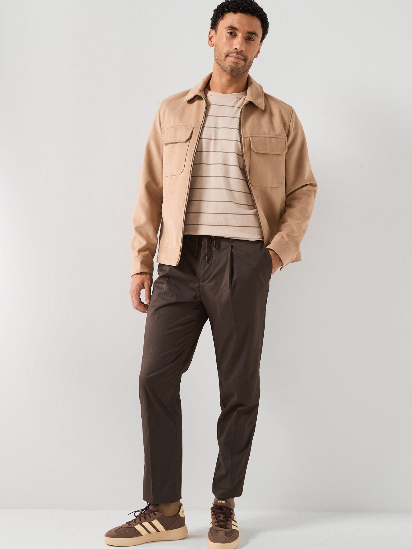 Image 3 of 6 of Selected Selected Leroy Regular Fit Pleat Trousers