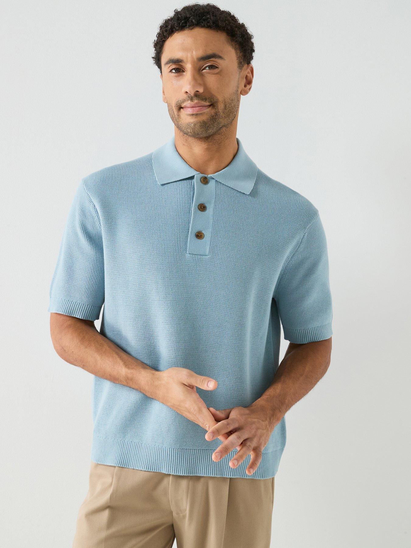 Image 1 of 6 of Selected Dane Short Sleeve Relaxed Fit Polo Shirt
