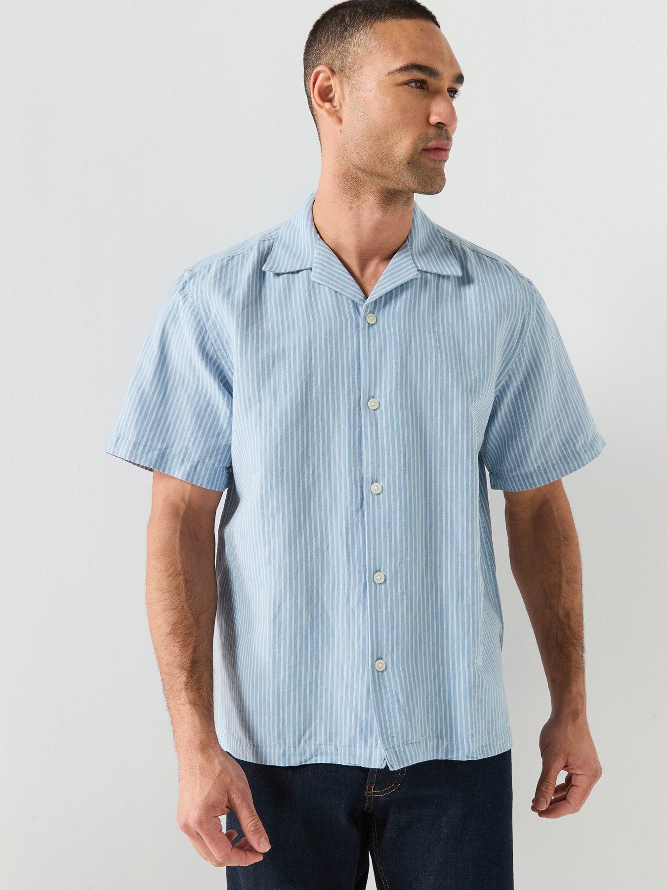 Selected Clay Short Sleeve Linen Blend Shirt