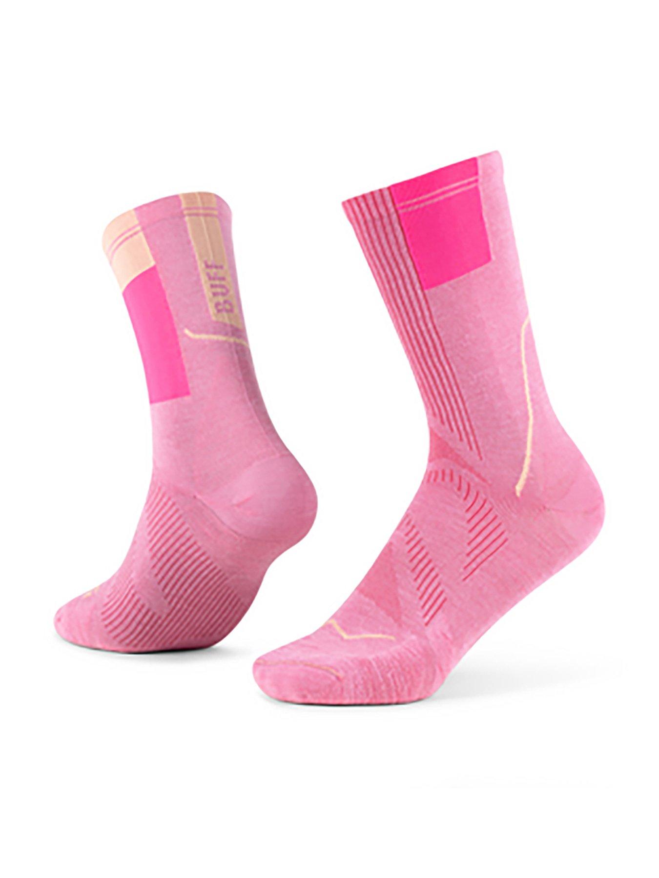 Buff Coolnet Crew Sock-pink, Pink, Size S, Women