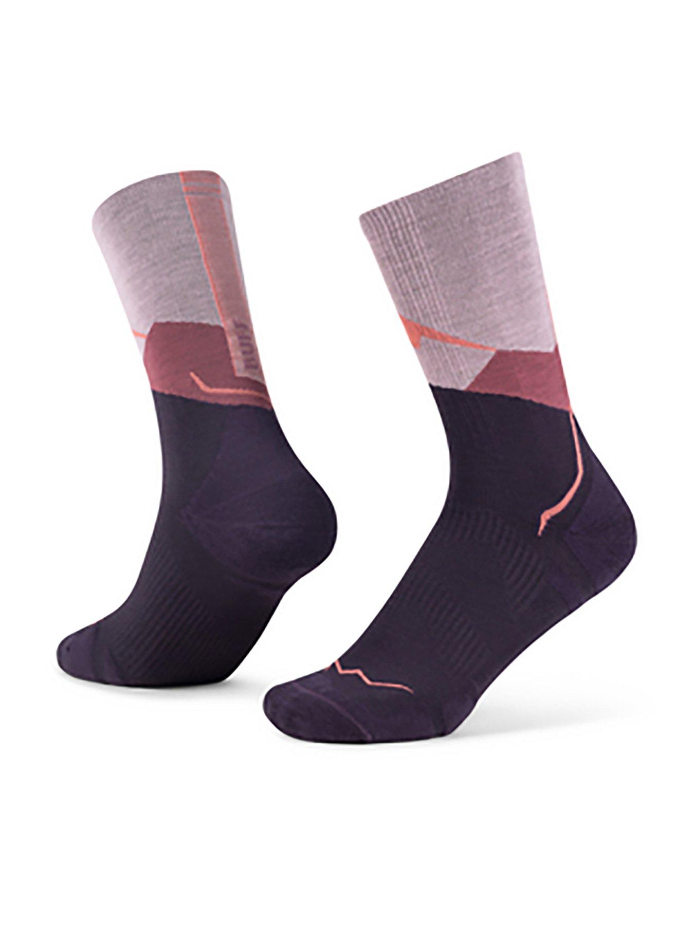 Image 1 of 1 of Buff Merino Lightweight Crew Sock Lwc1-pink