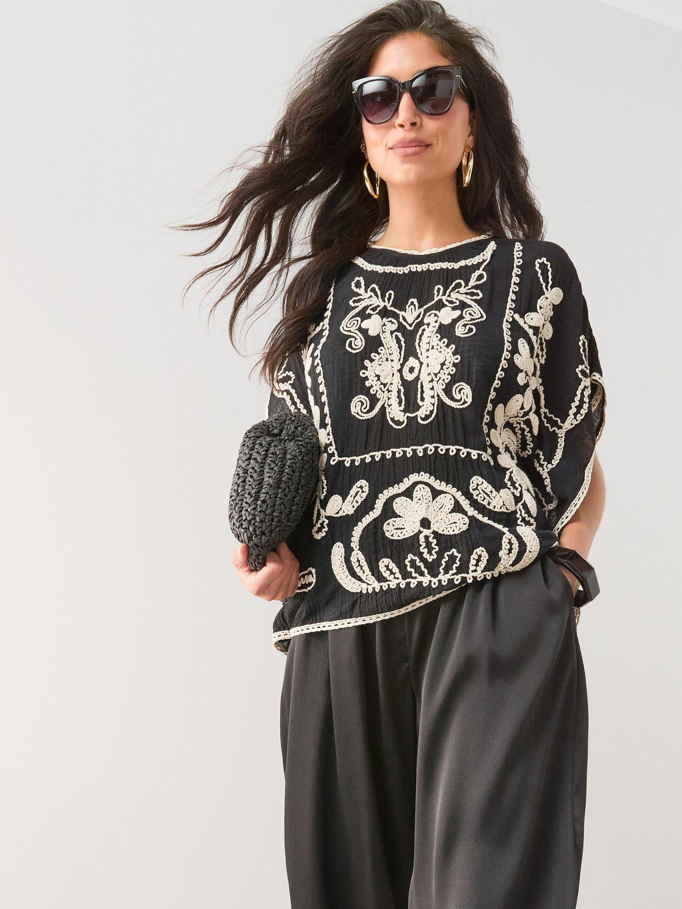 The Very Collection Embroidered Blouse