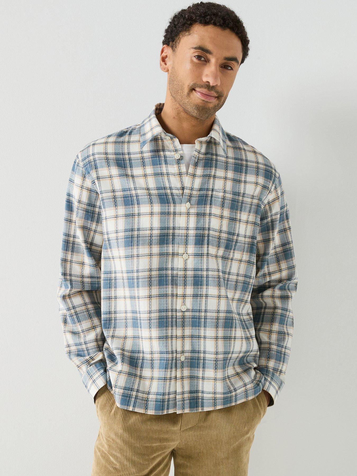 Selected Homme Landon Check Long Sleeve Shirt - Blue