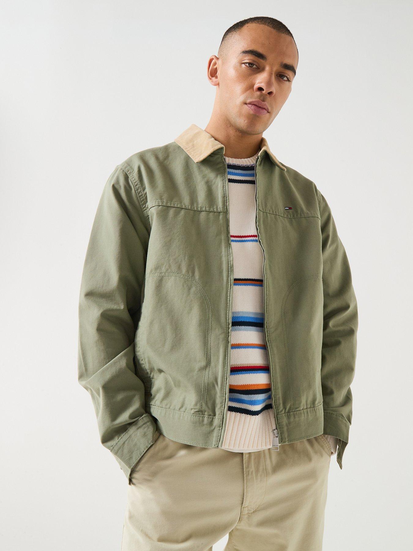 Tommy Jeans Regular Fit Cotton Ranch Trucker Jacket - Utility Sage