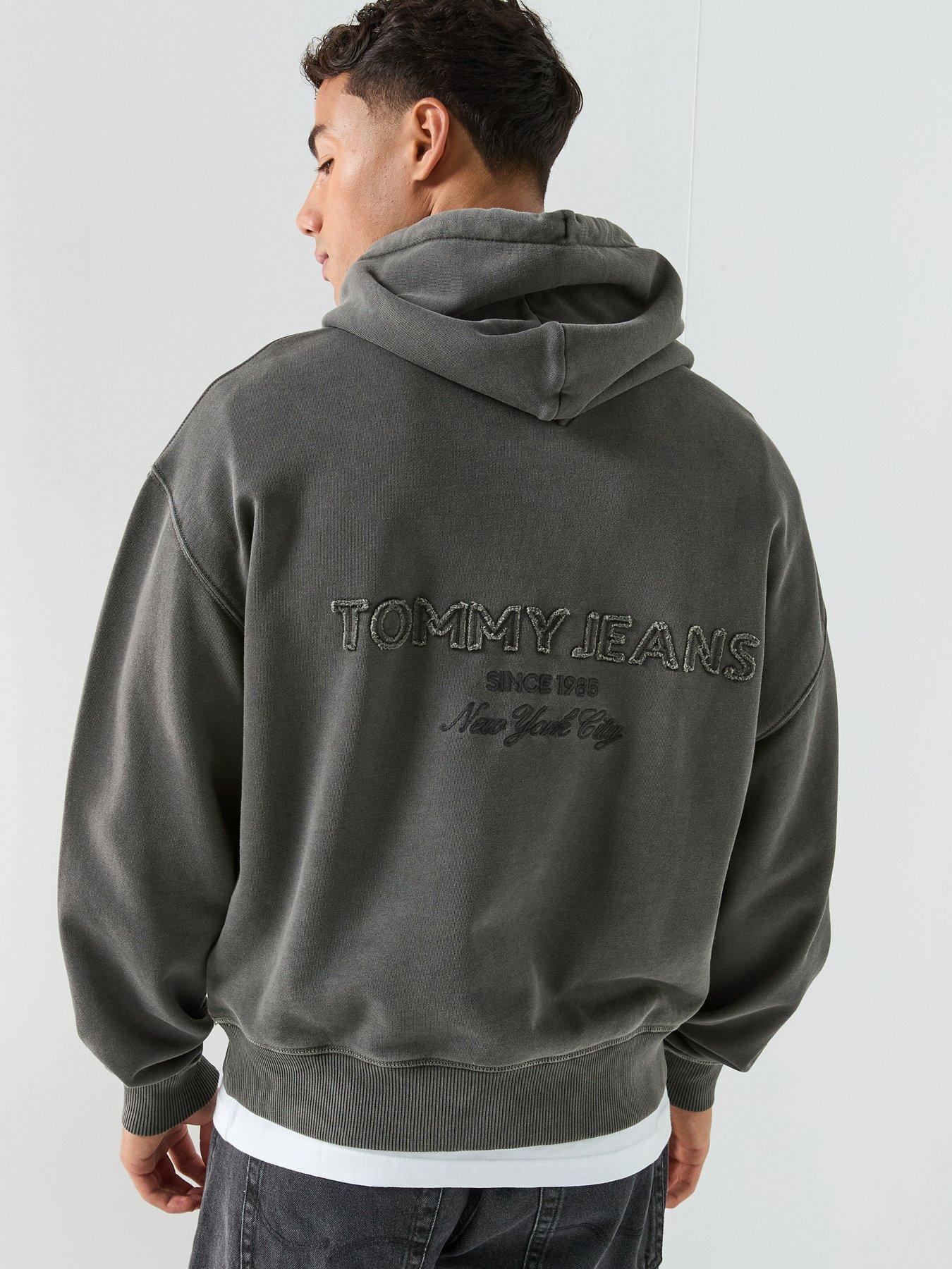 Tommy Jeans Back Graphic 90s Pullover Hoodie - Black