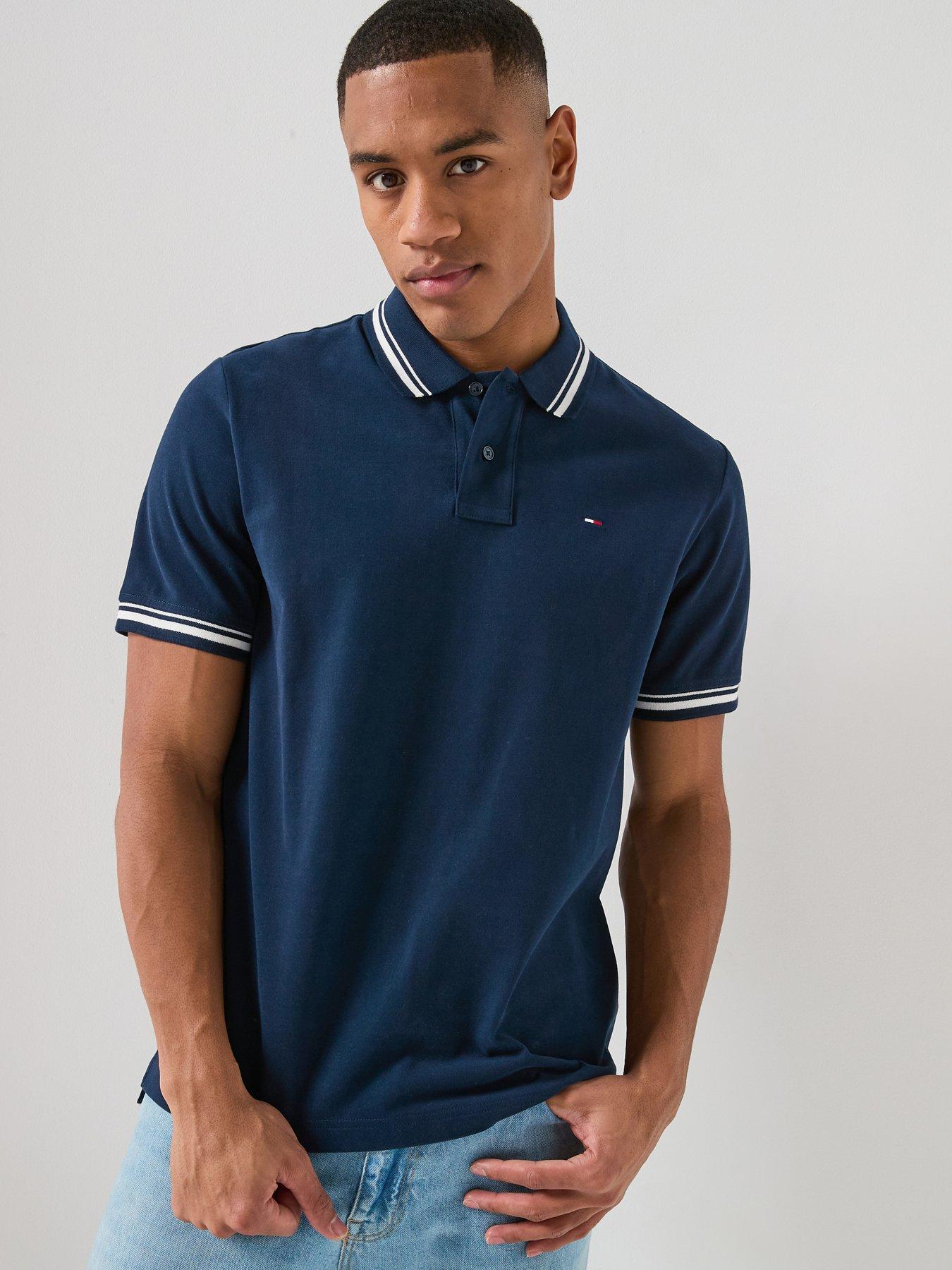 Tommy Jeans Tipped Polo Shirt - Navy