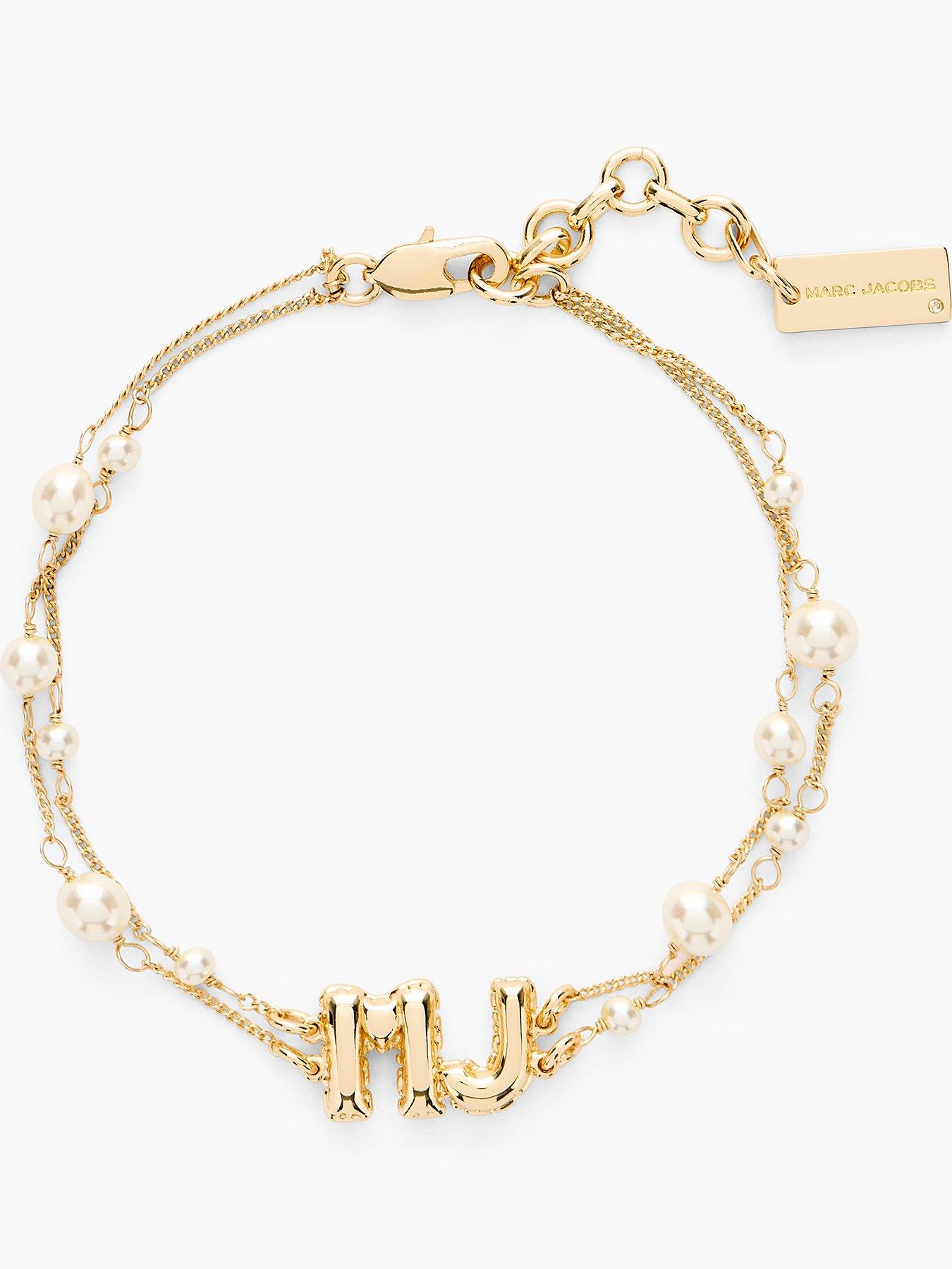 MARC JACOBS The Pearl MJ Balloon Bracelet - Gold
