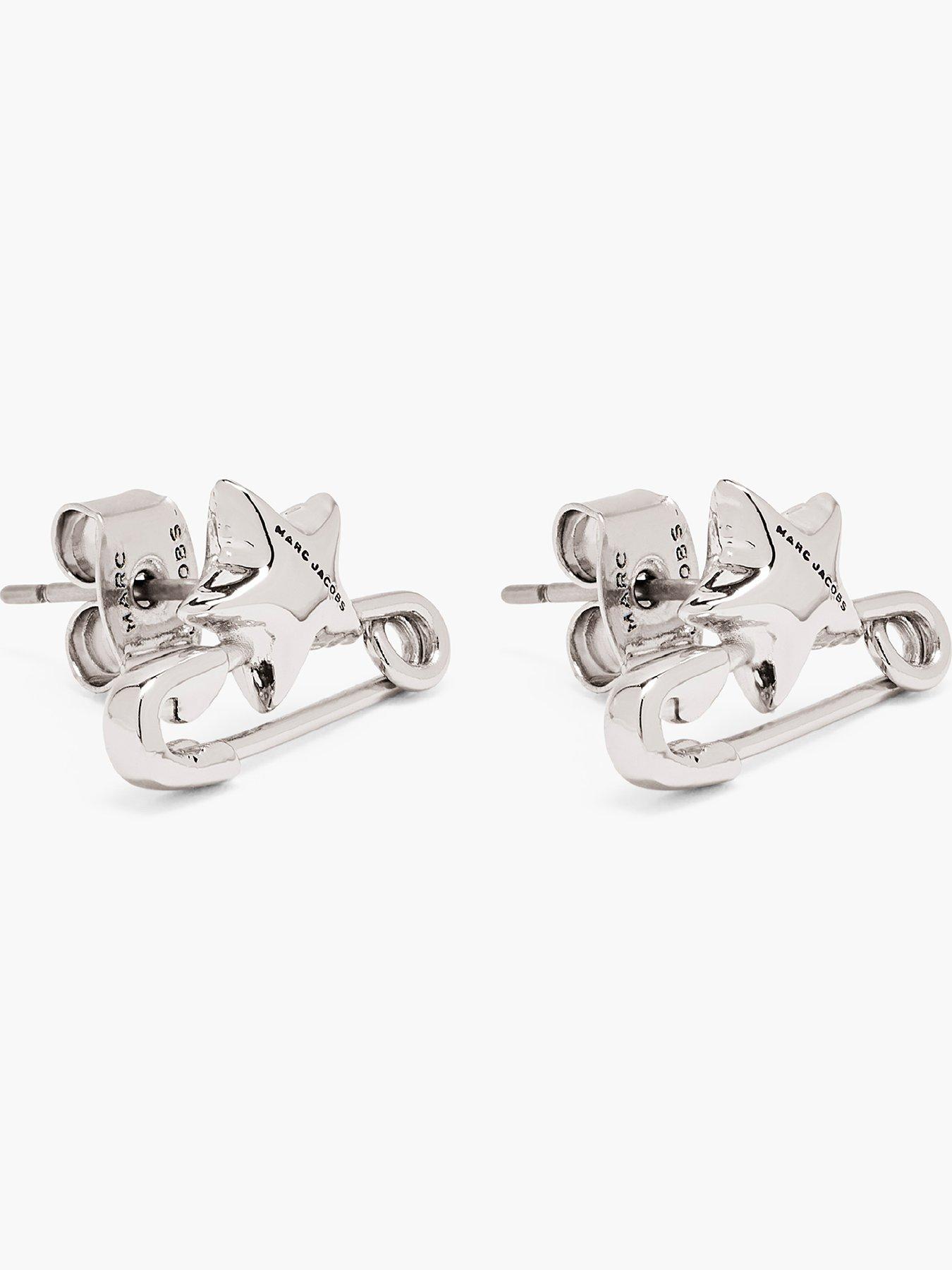 Image 3 of 3 of MARC JACOBS SAFETY PIN STUD EARRINGS