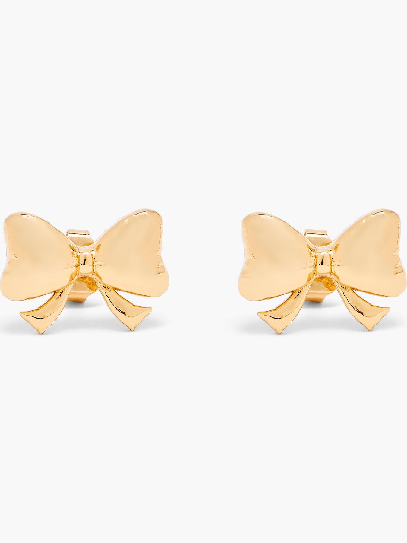 Image 1 of 3 of MARC JACOBS Bow Stud Earrings - Gold