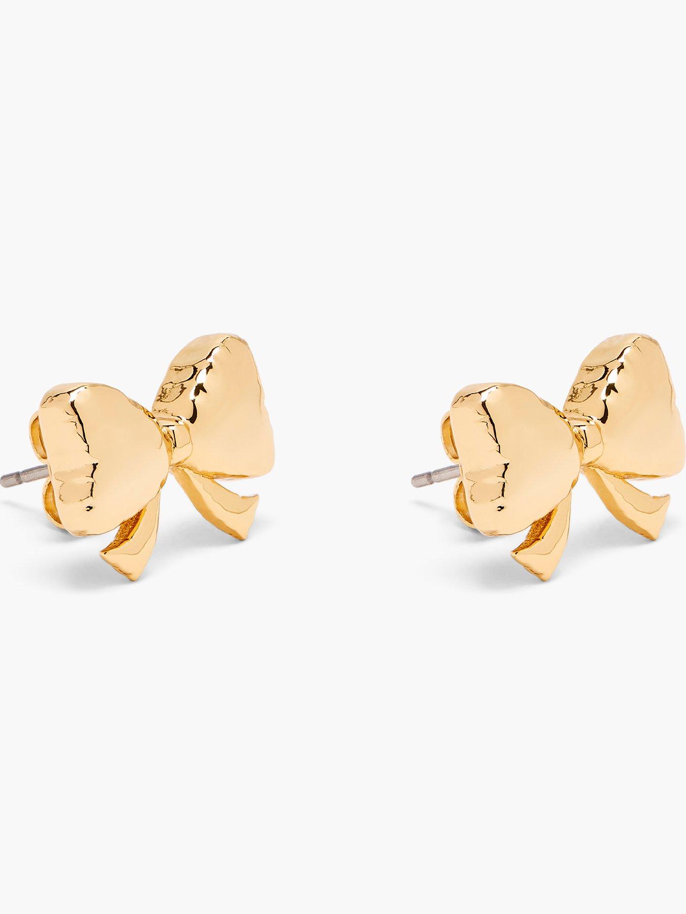 Image 3 of 3 of MARC JACOBS Bow Stud Earrings - Gold