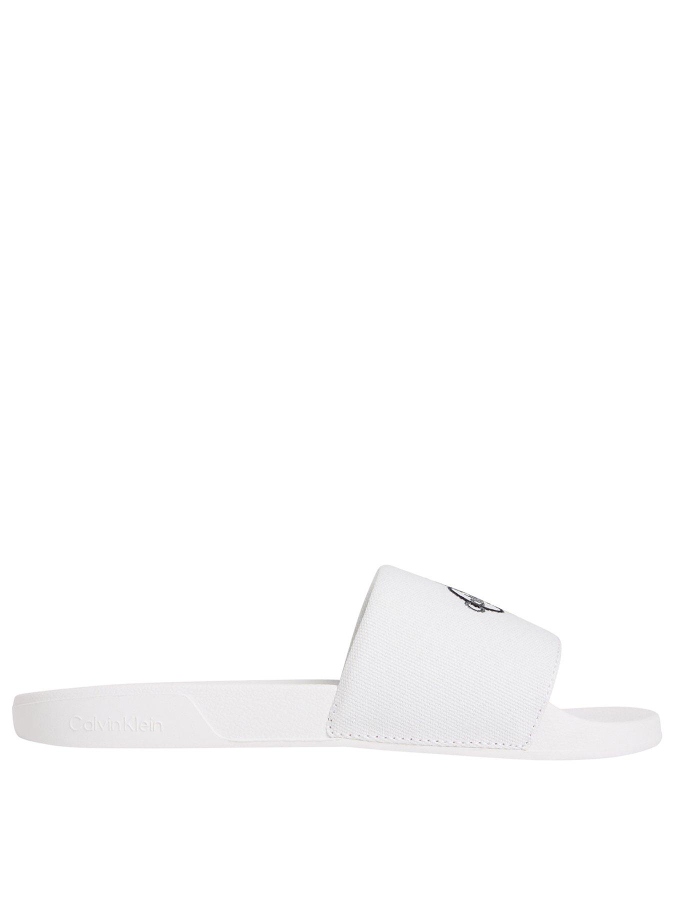 Image 2 of 3 of Calvin Klein Essential Sliders - White