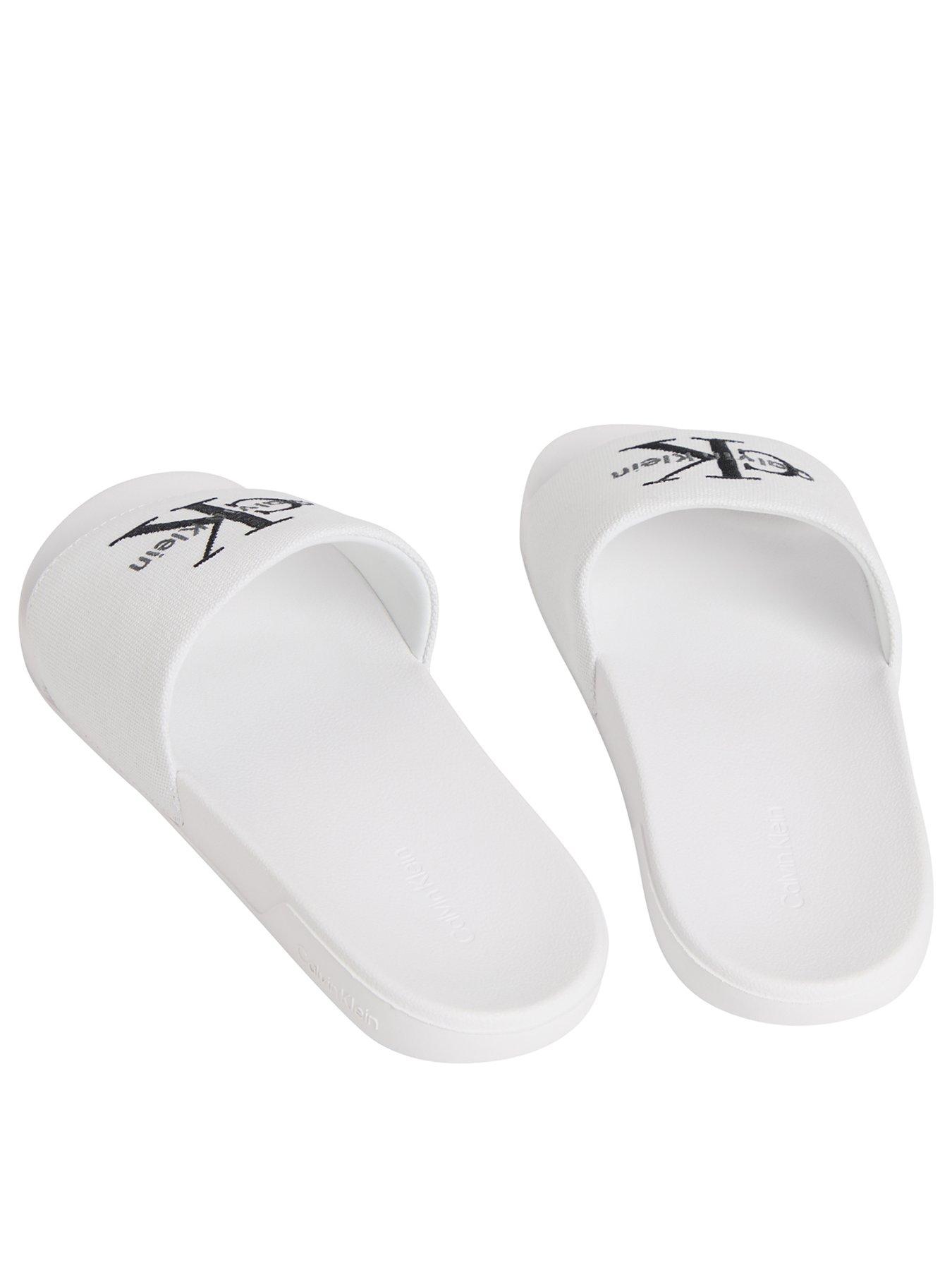 Image 3 of 3 of Calvin Klein Essential Sliders - White
