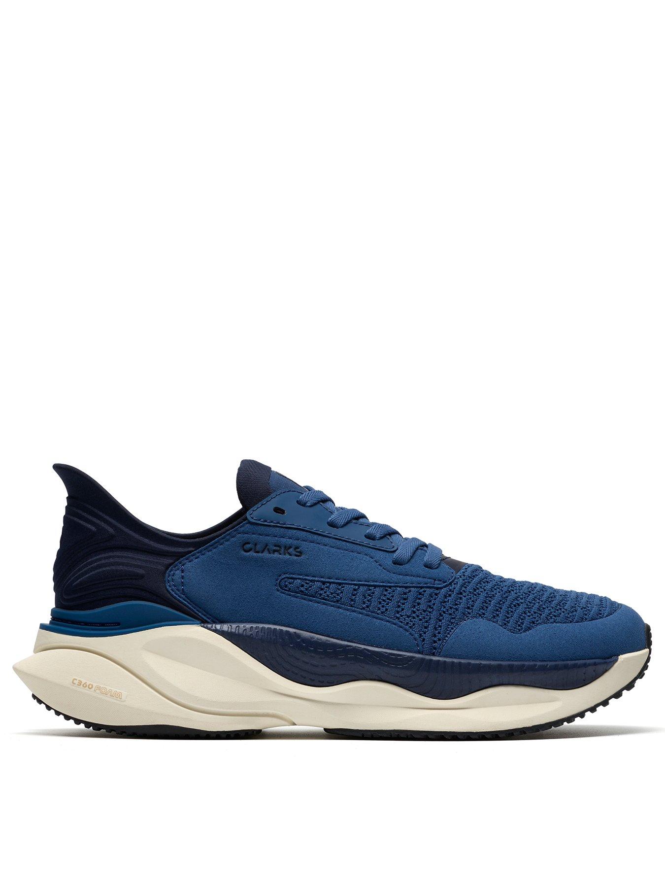 Image 1 of 6 of Clarks Pace Trainers - Blue