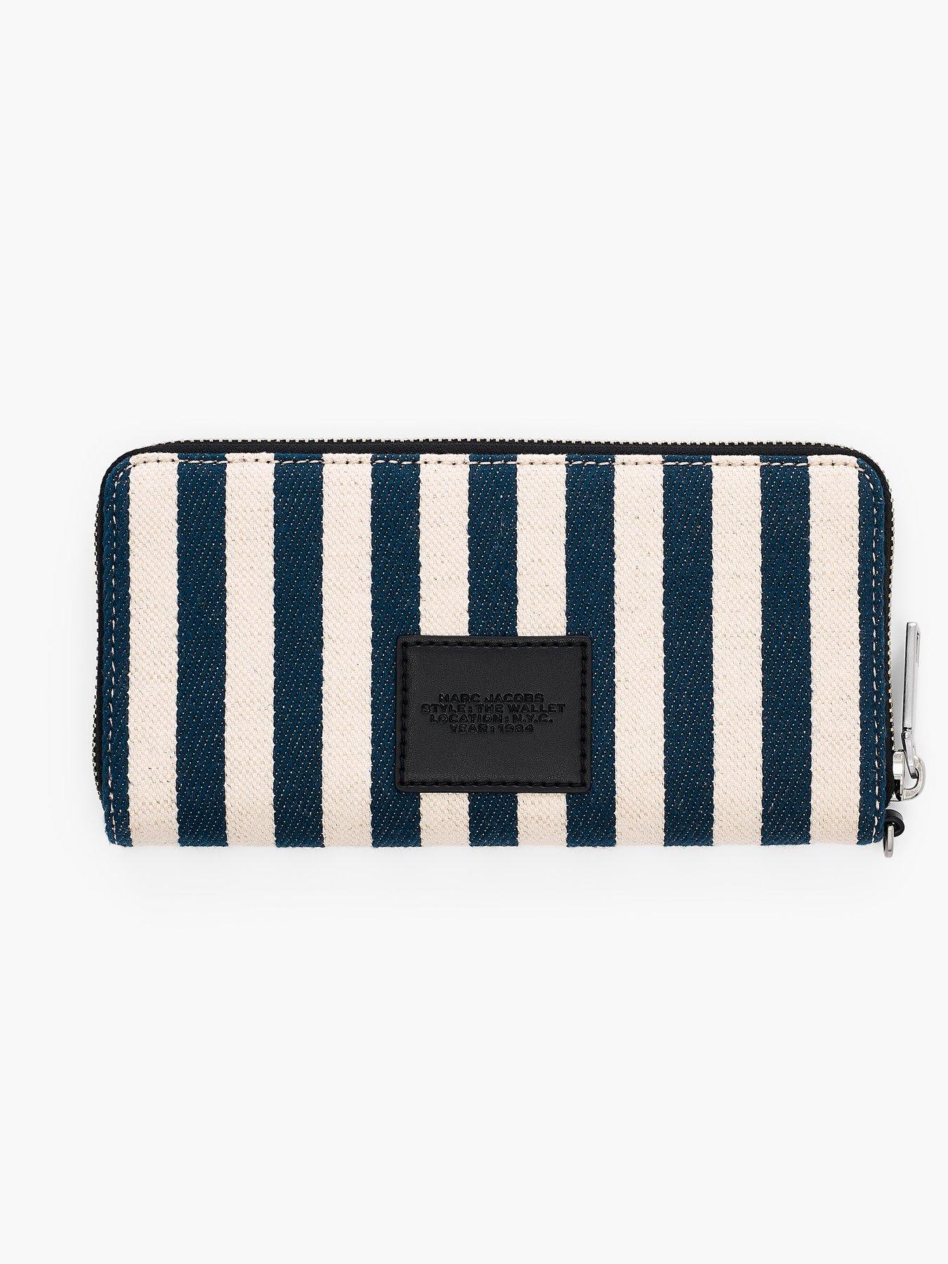 Image 2 of 4 of MARC JACOBS The Stripe Canvas Continental Wallet
