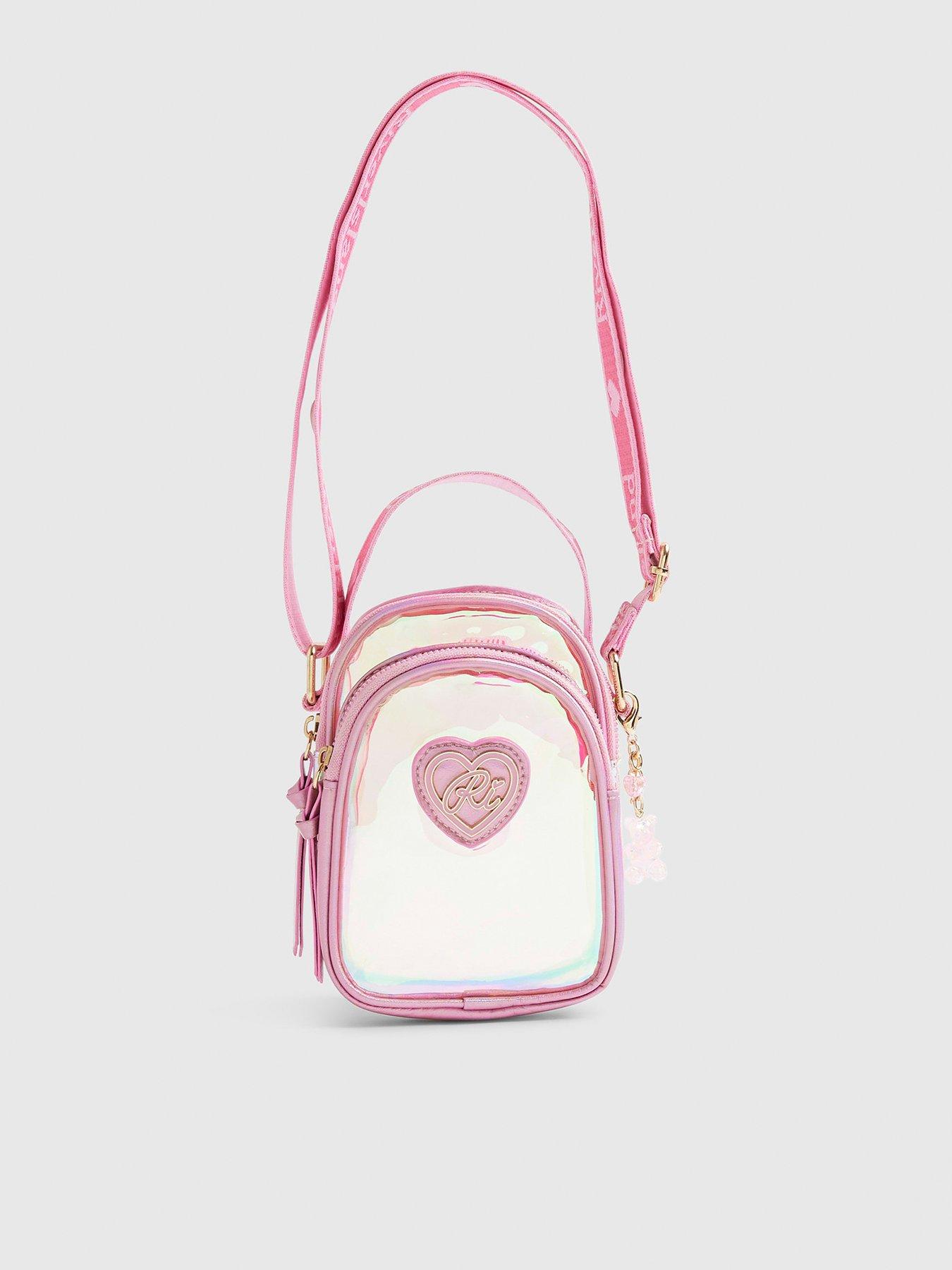 River Island Older Girls Holographic Jelly Cross Body Bag - Pink