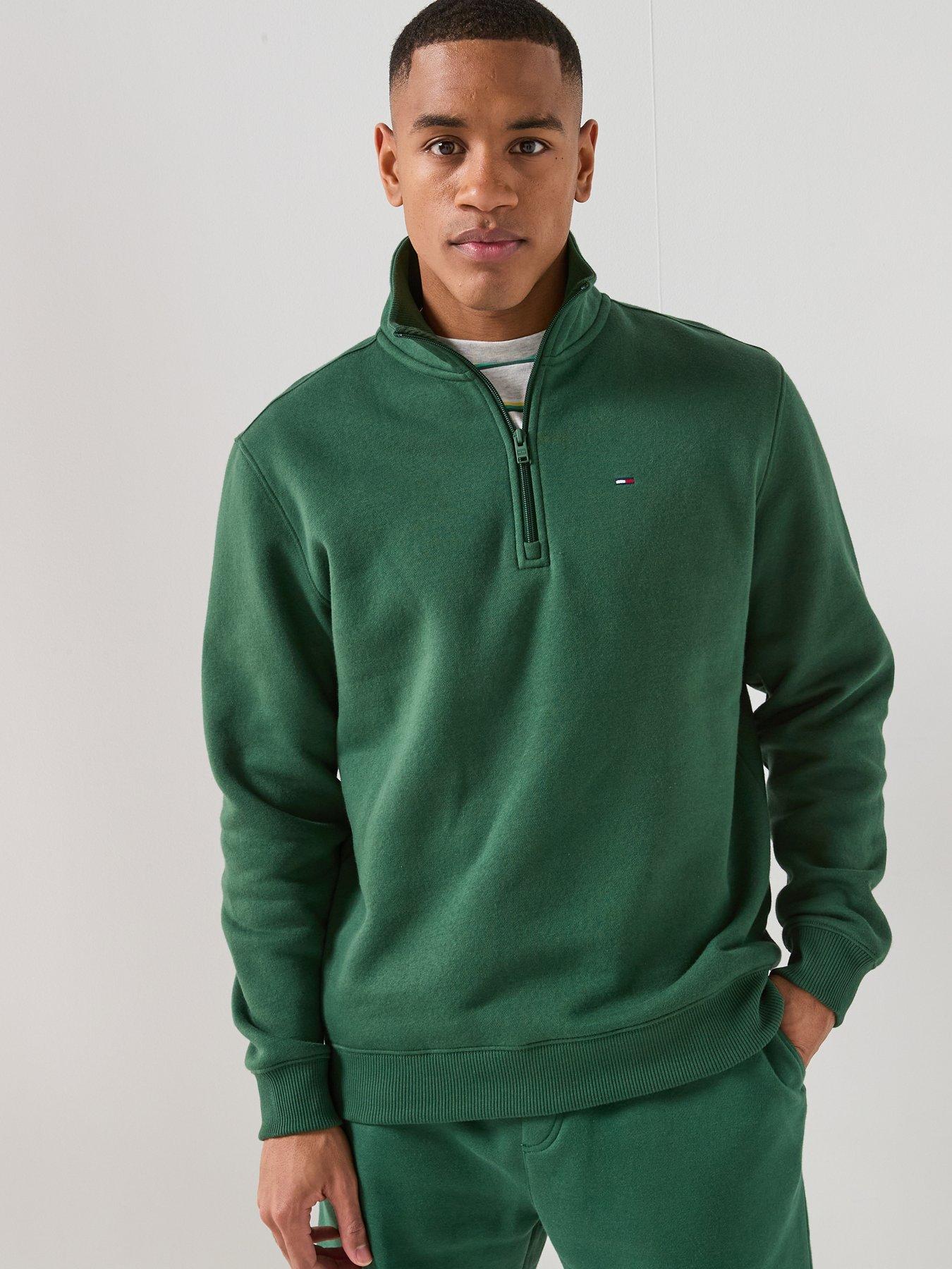 tommy-jeans-regular-fit-14-zip-sweatshirt-green