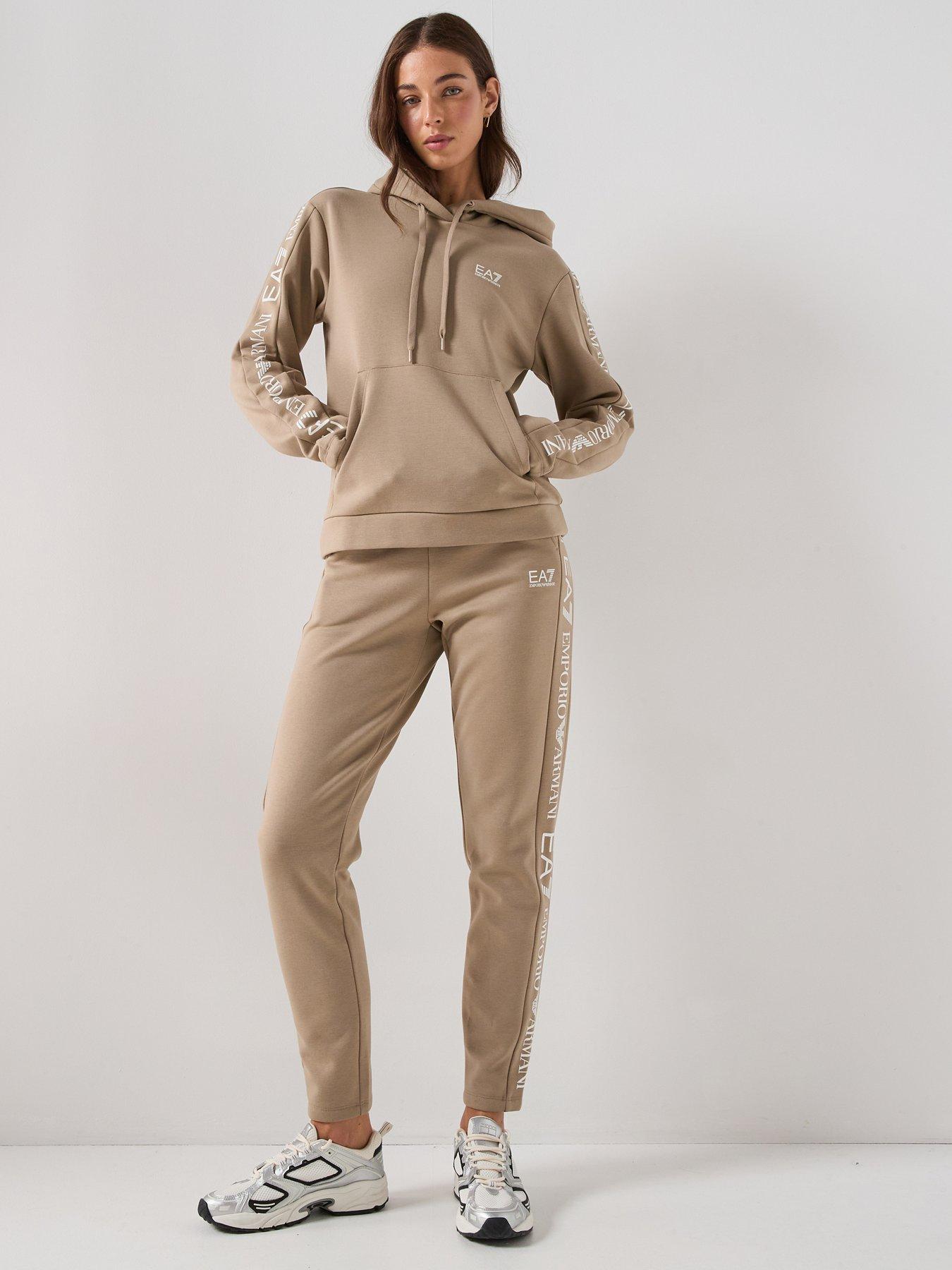 EA7 Emporio Armani Train Extended Logo Tracksuit - Brown