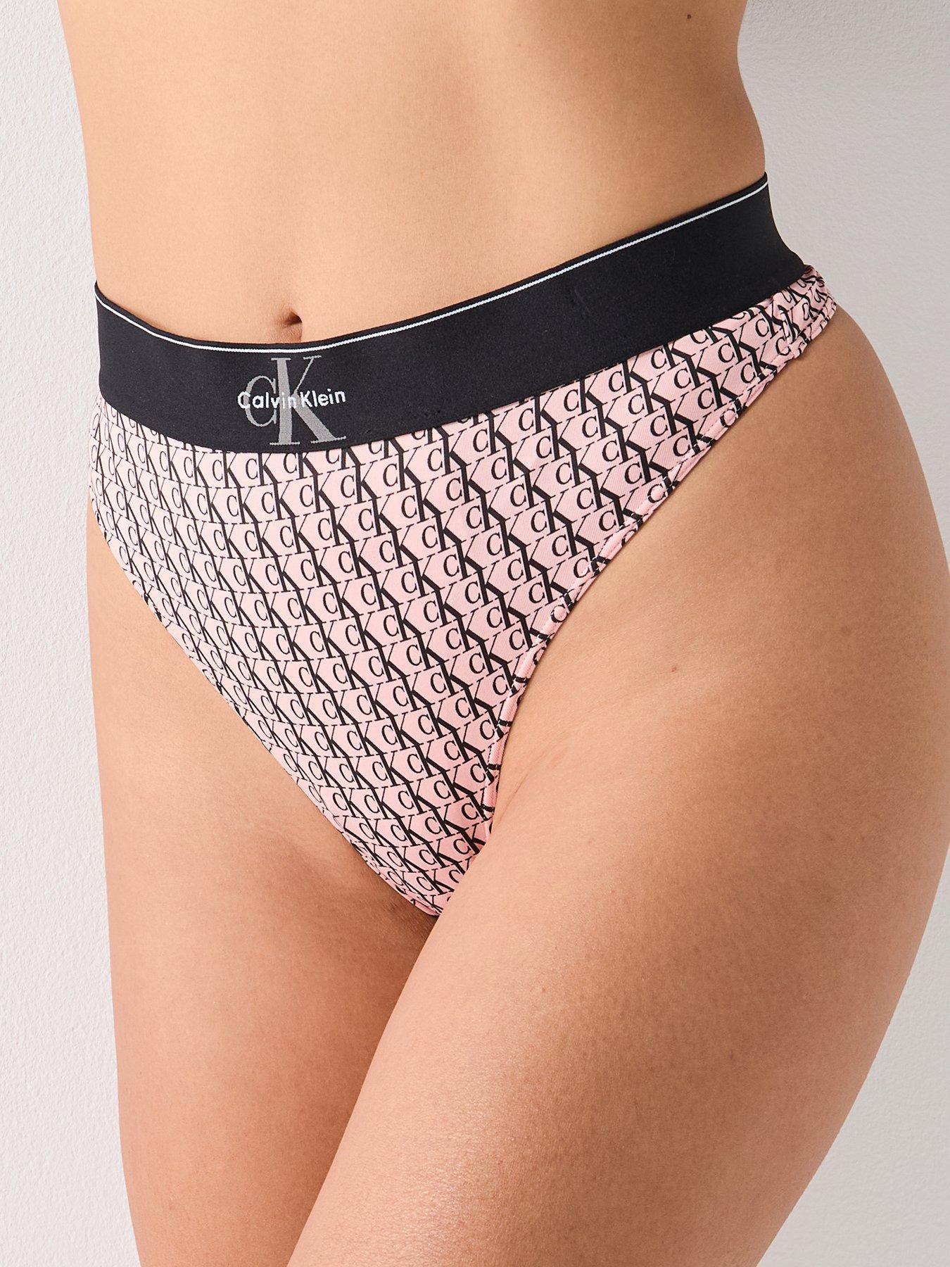 Image 4 of 4 of Calvin Klein Thong - Red/White