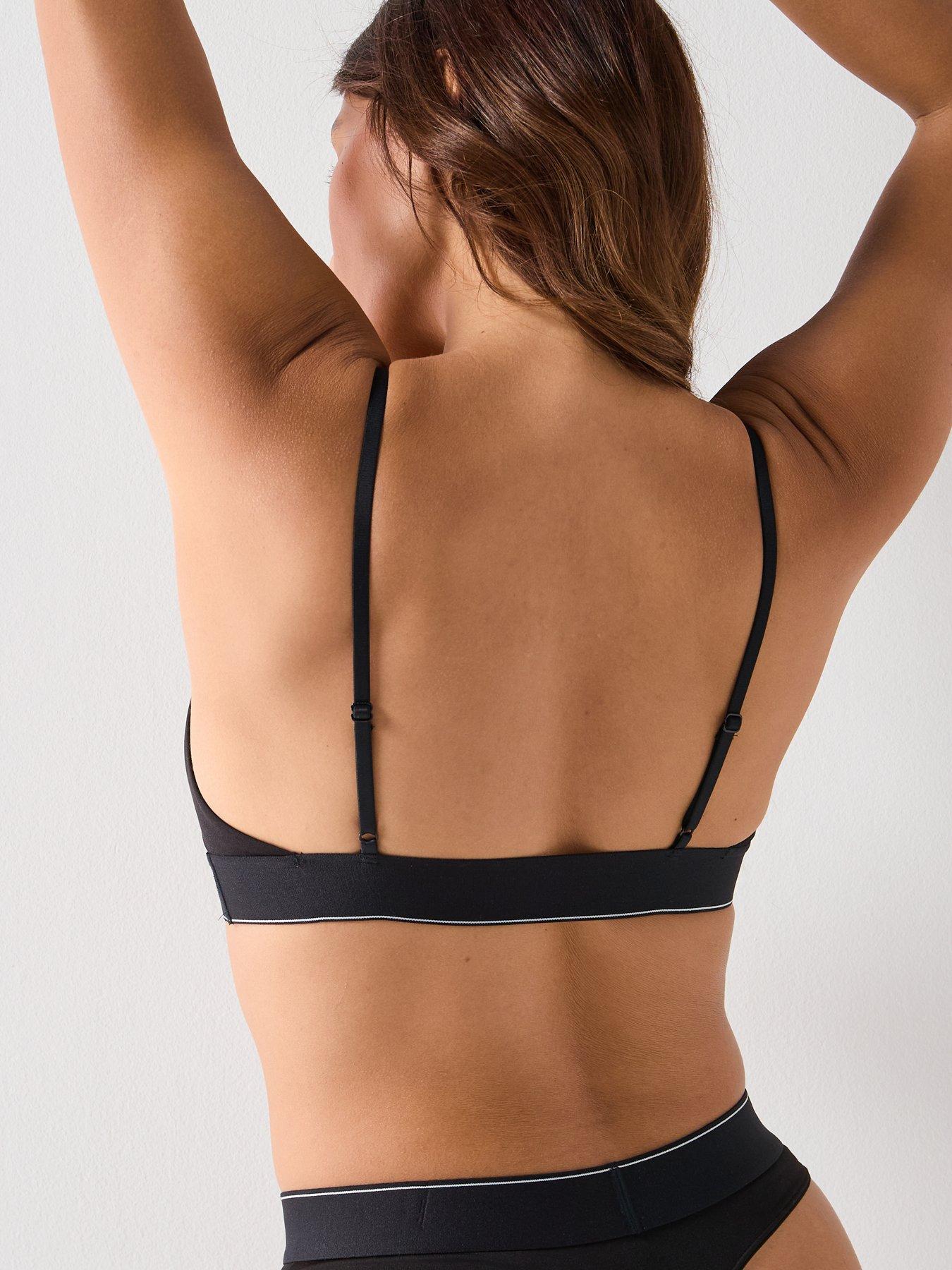 Image 2 of 5 of Calvin Klein Unlined Bralette - Black