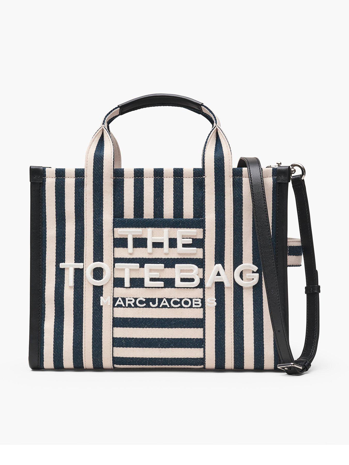 Image 1 of 5 of MARC JACOBS The Stripe Canvas Medium Tote Bag