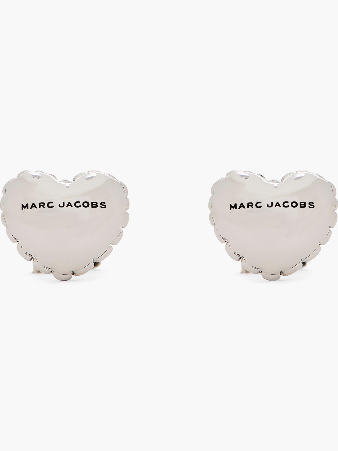 Image 1 of 3 of MARC JACOBS Heart Balloon Micro Earrings - Silver