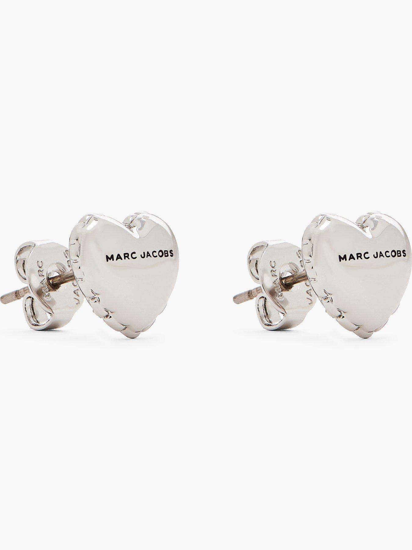Image 3 of 3 of MARC JACOBS Heart Balloon Micro Earrings - Silver