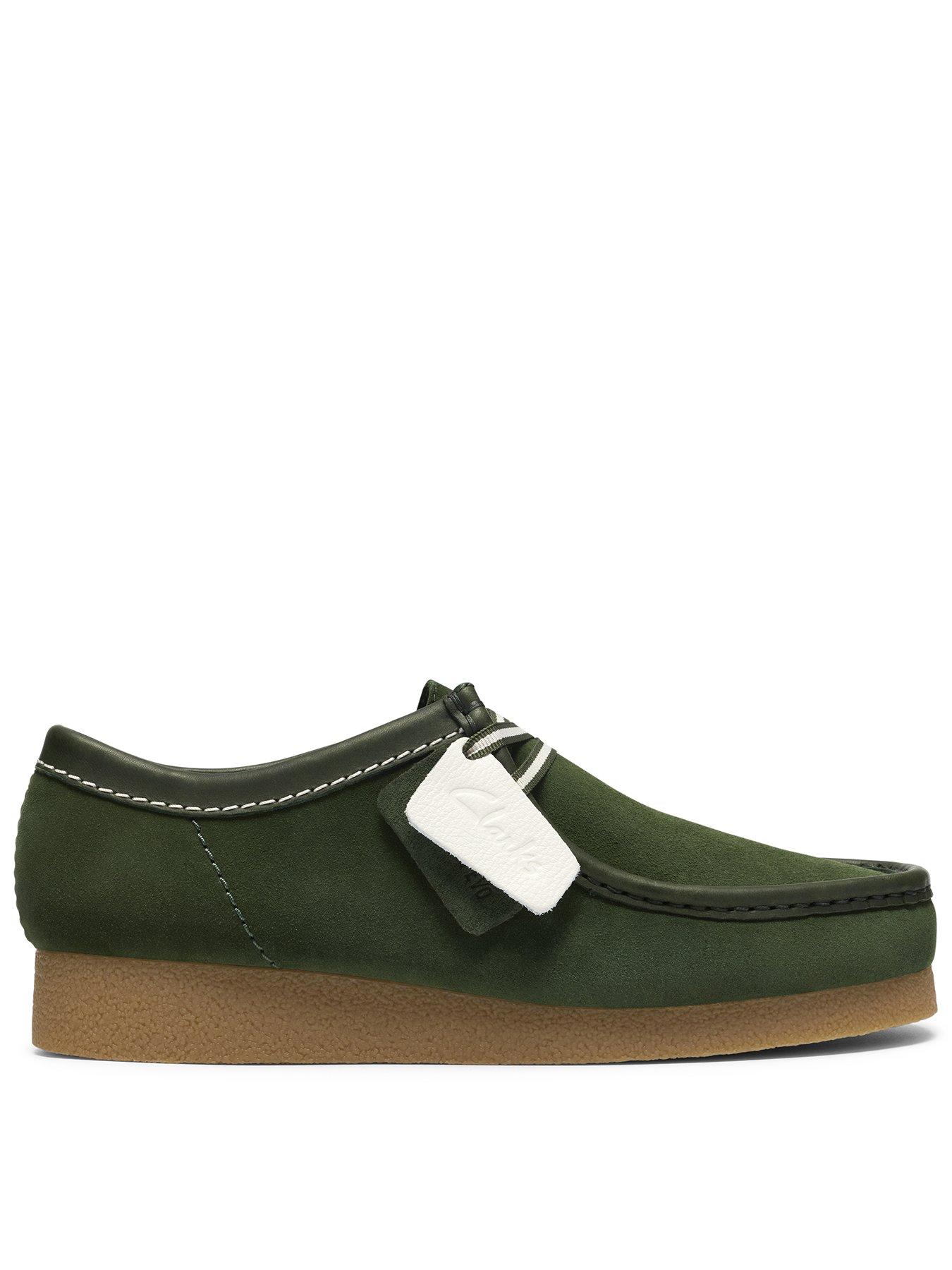 Clarks Wallabee Evo Lace Up Shoes - Khaki