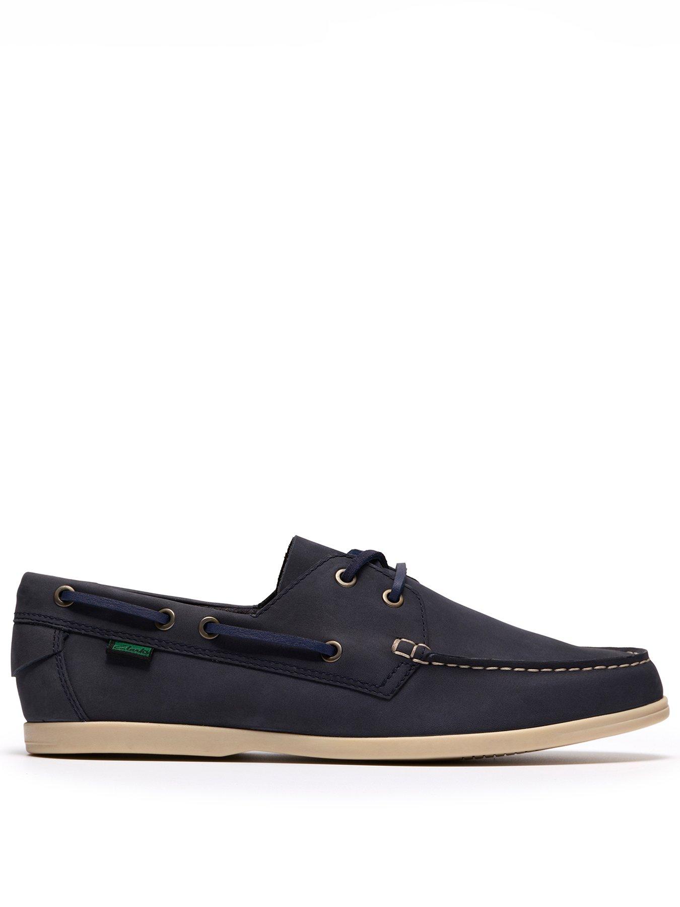 Clarks Charmouth Lace Up Shoe, Navy, Size 9, Men