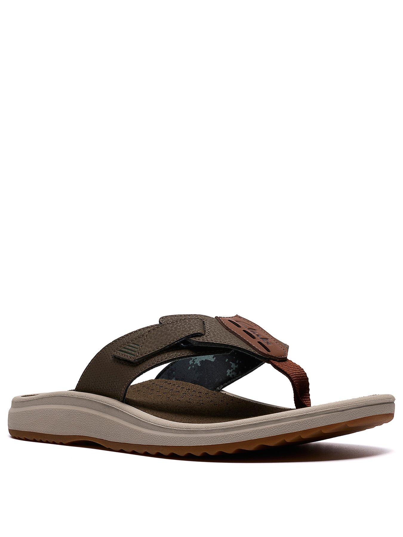 Image 2 of 6 of Clarks M Brinkley Flip Flop - Dark Green