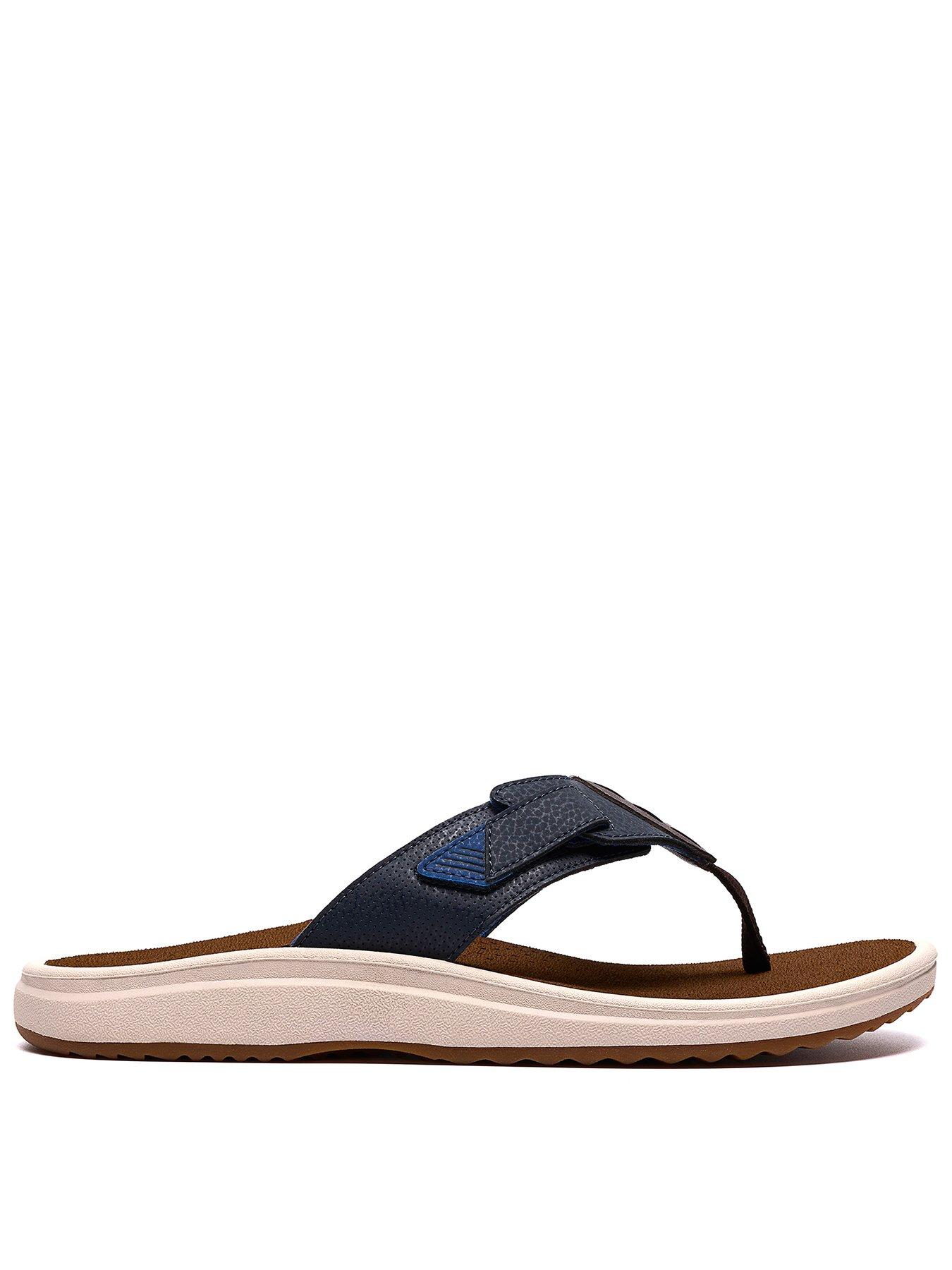 Image 1 of 6 of Clarks M Brinkley Flip Flop - Navy