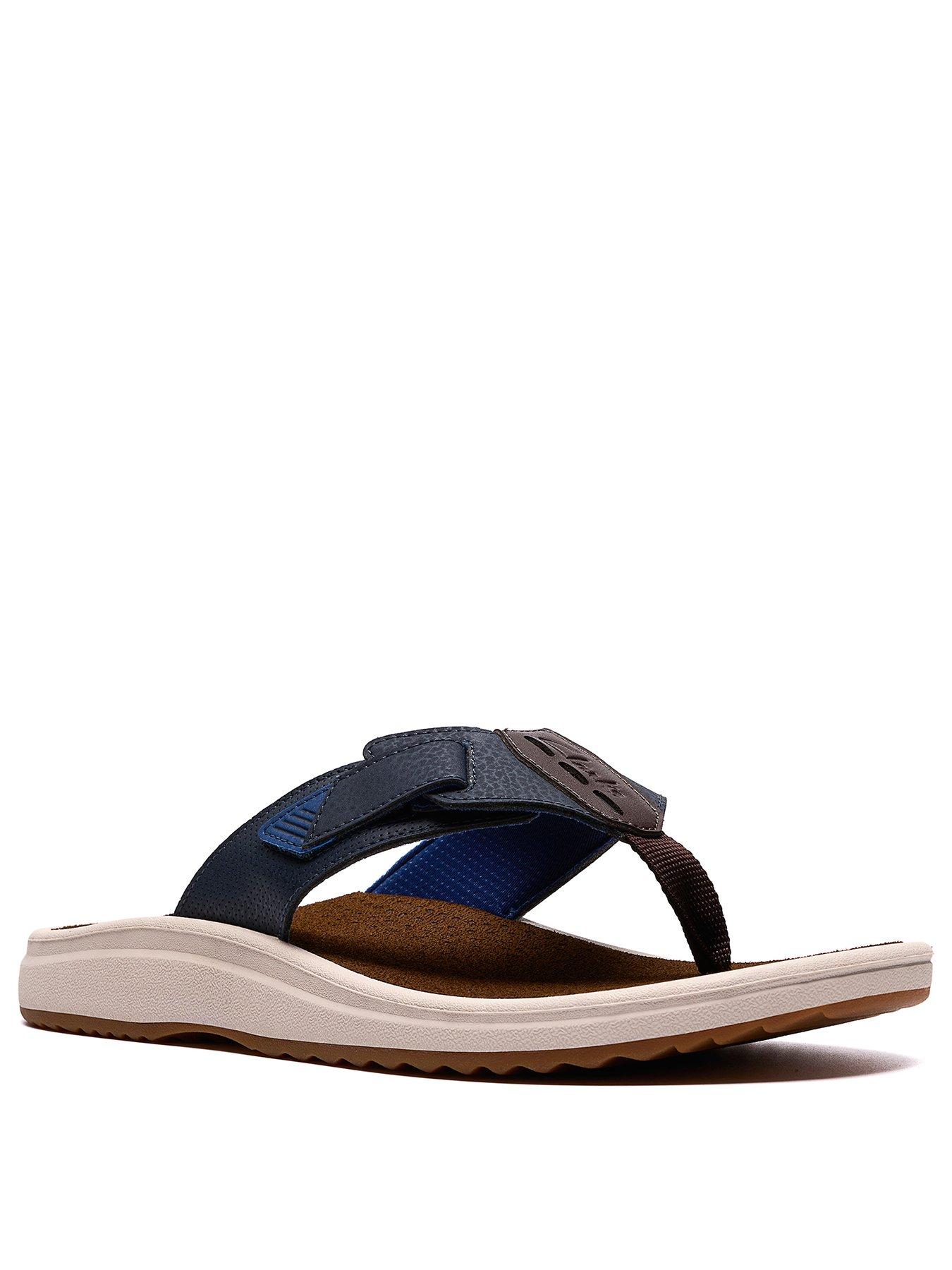 Image 2 of 6 of Clarks M Brinkley Flip Flop - Navy