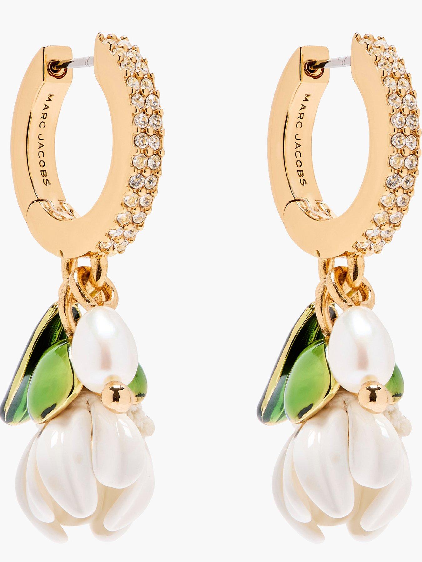 MARC JACOBS Rooted Daisy Hoop Earrings - Gold