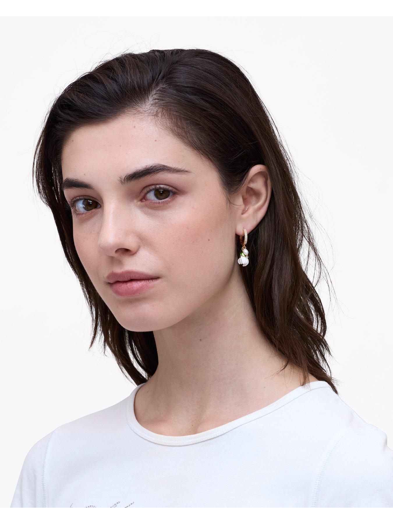Image 2 of 3 of MARC JACOBS Rooted Daisy Hoop Earrings - Gold