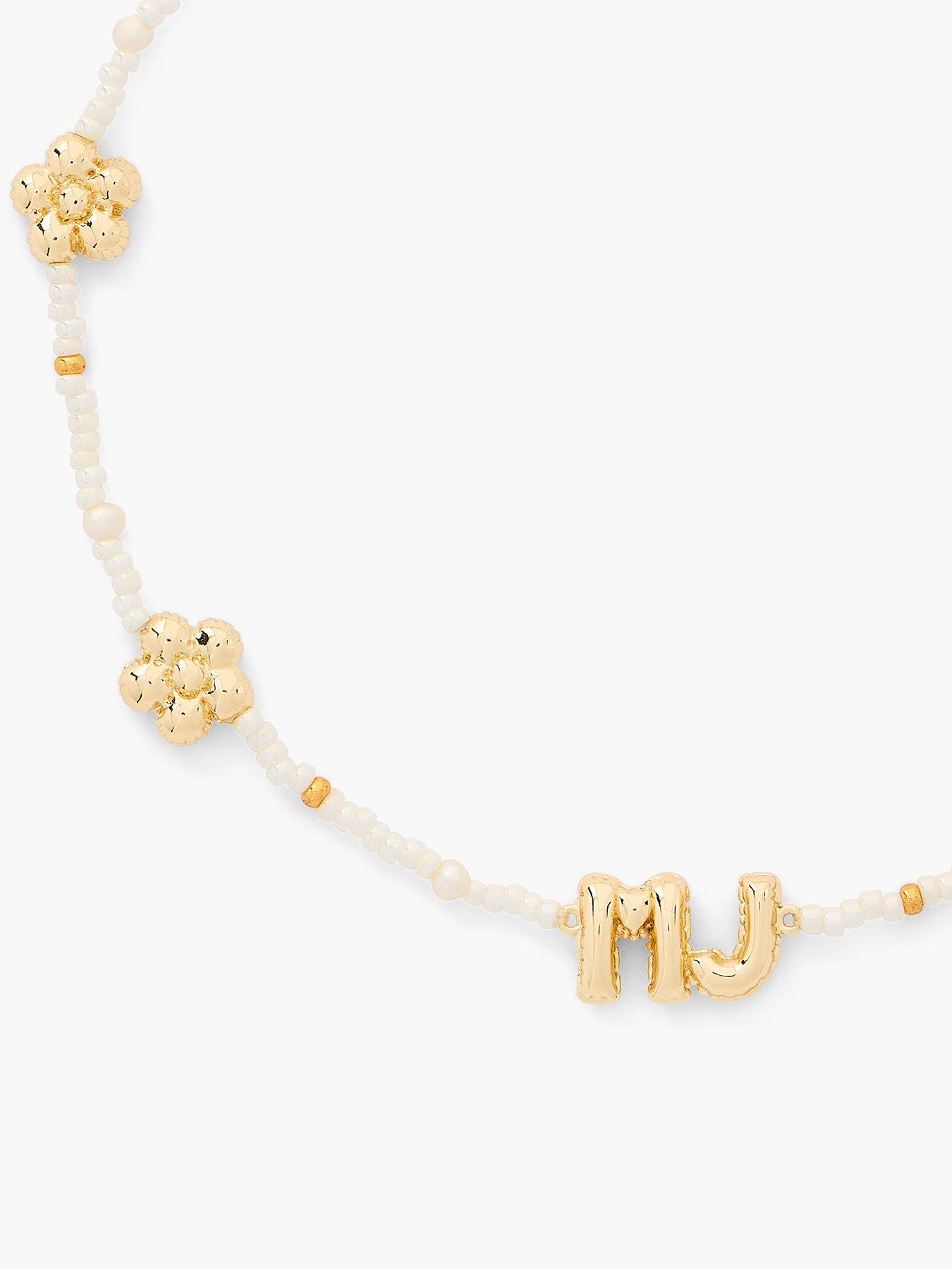 Image 3 of 3 of MARC JACOBS The Beaded MJ Balloon Necklace - Gold