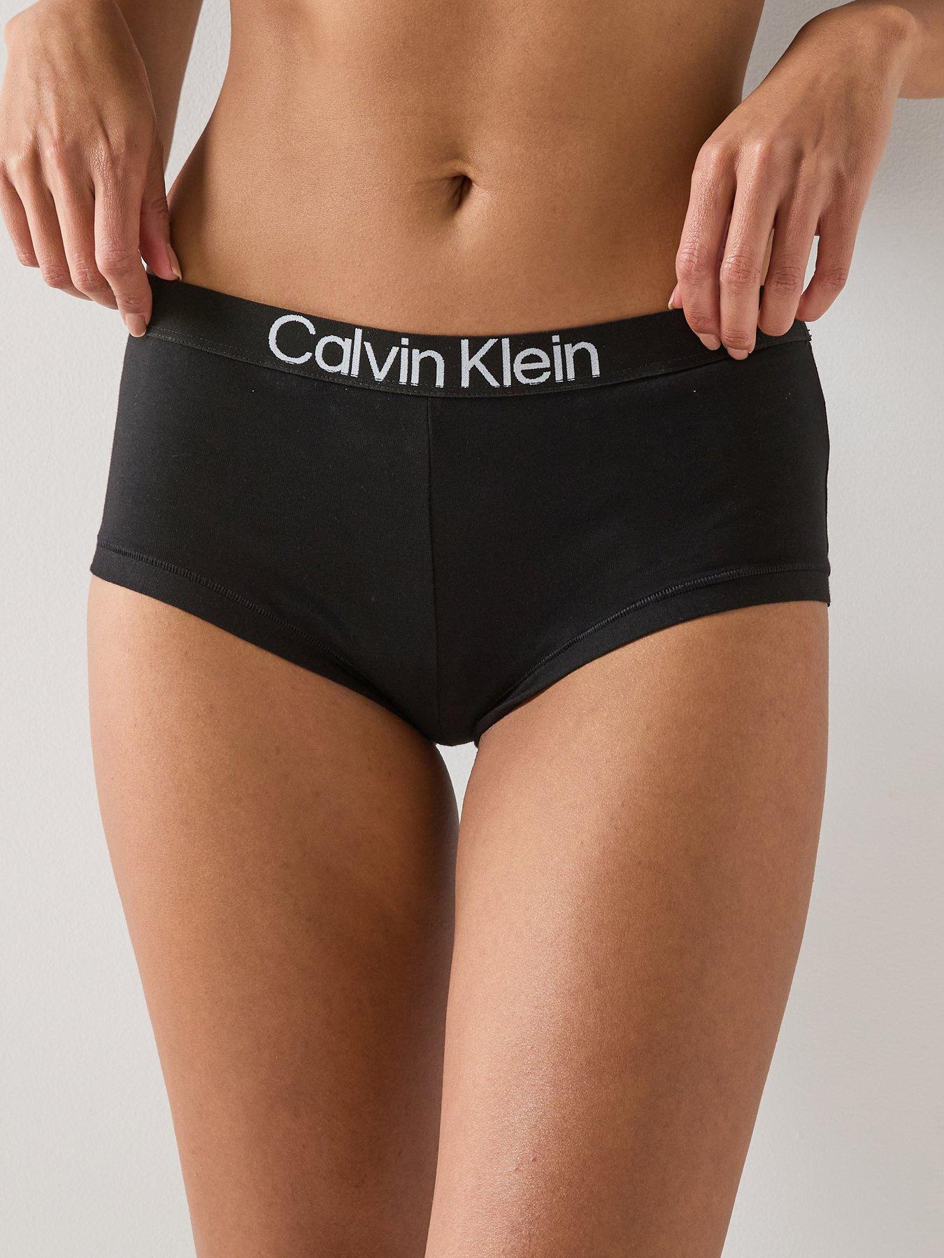 Image 6 of 6 of Calvin Klein Boyshort 3Pk - Black