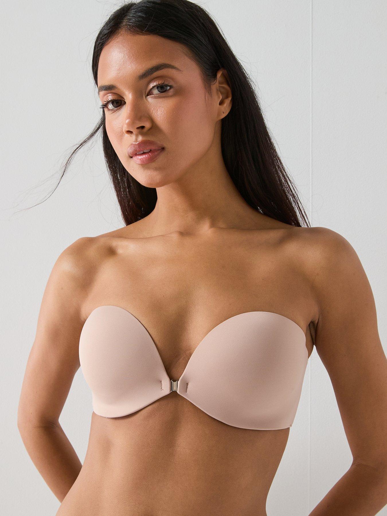 Calvin Klein Front Clasp PU Strapless - Brown