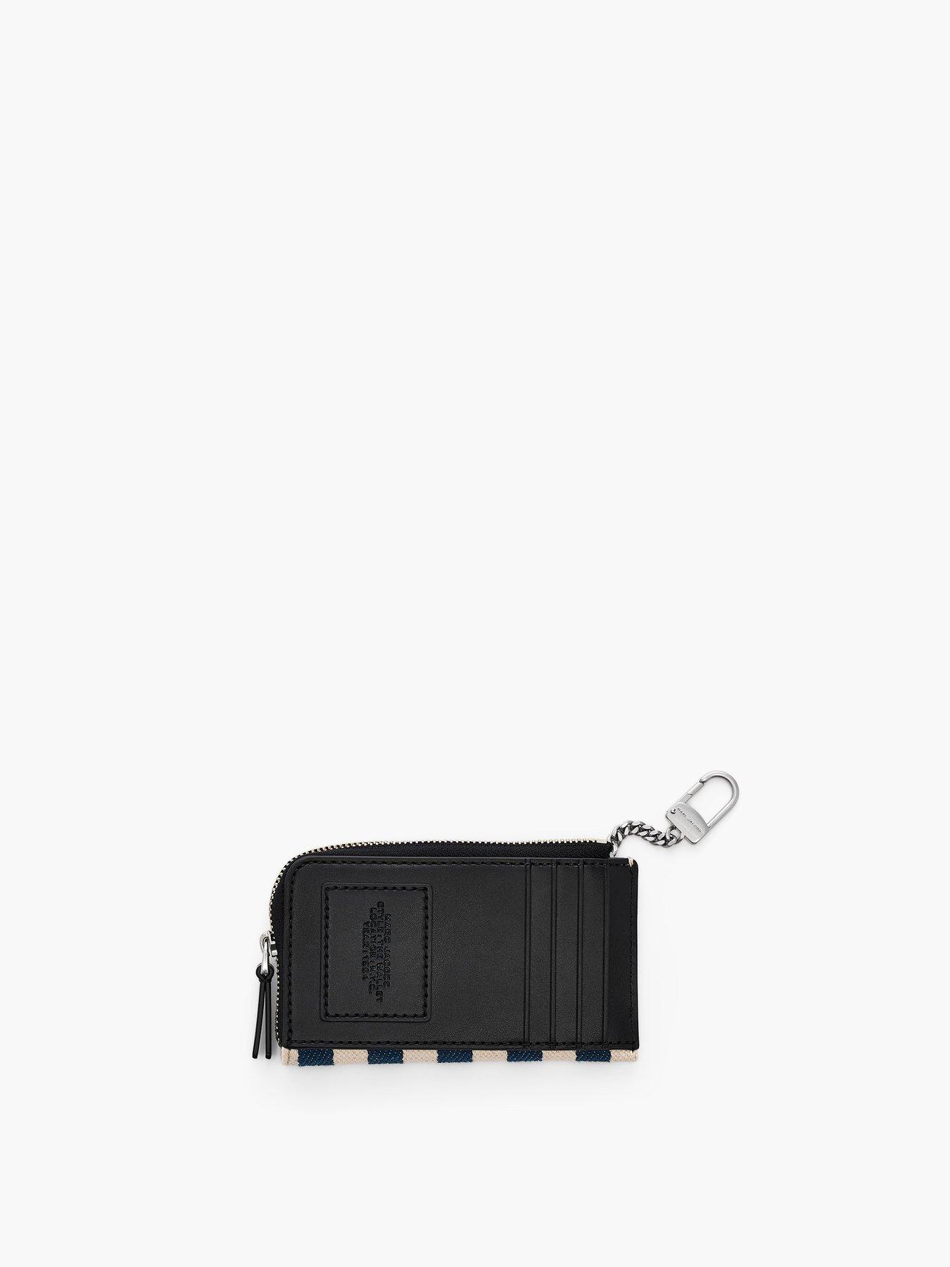 Image 2 of 3 of MARC JACOBS The Stripe Canvas Top Zip Multi Wallet