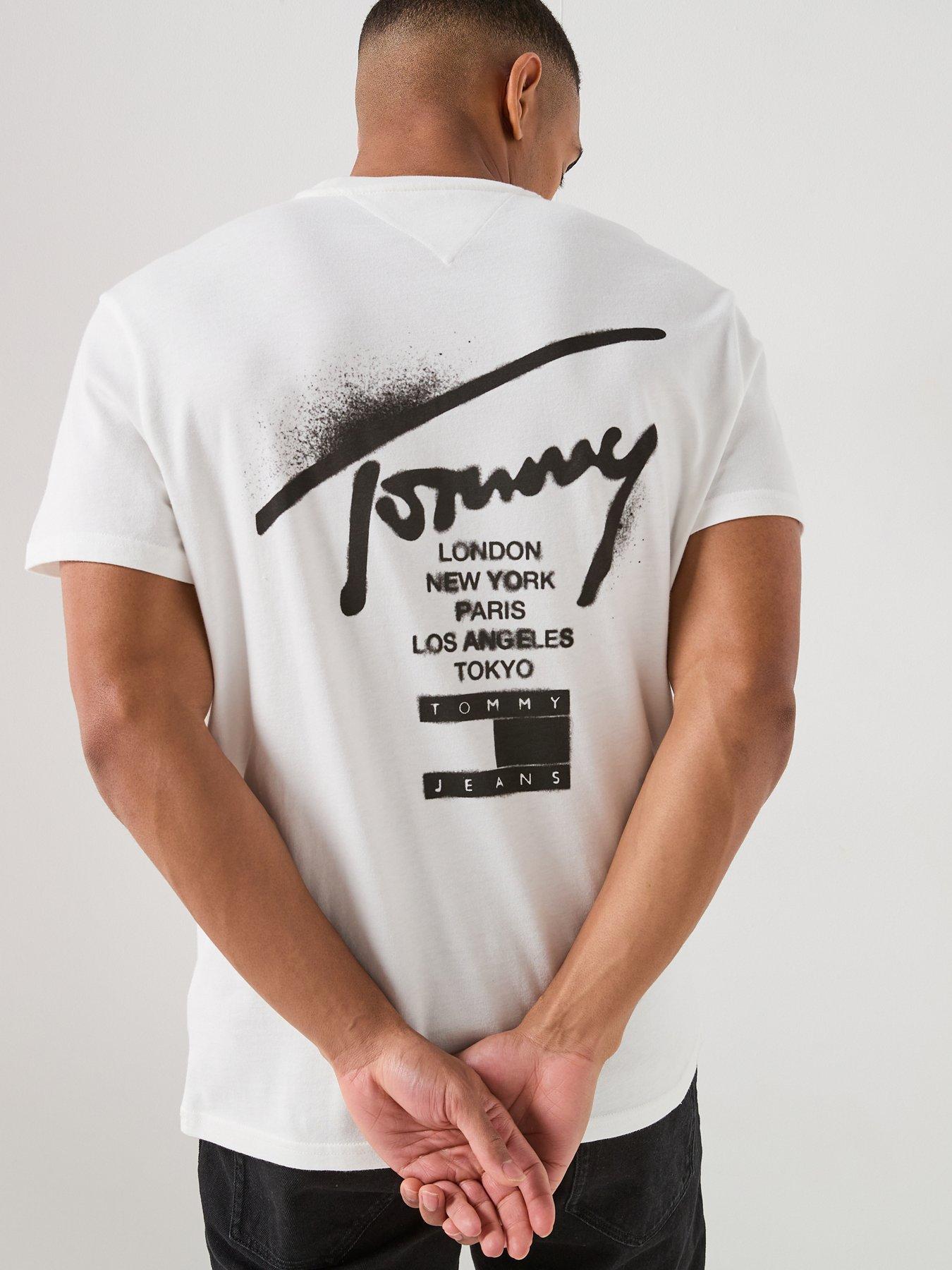 Tommy Jeans Back Graphic City Signature T-Shirt - White
