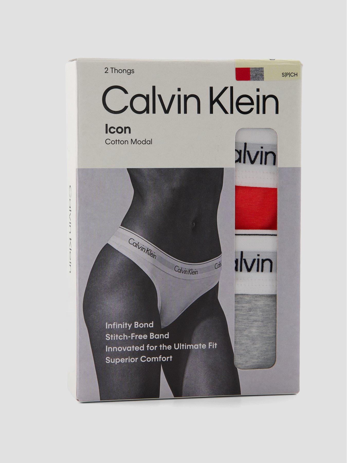 Image 6 of 6 of Calvin Klein Thong 2Pk - Pink