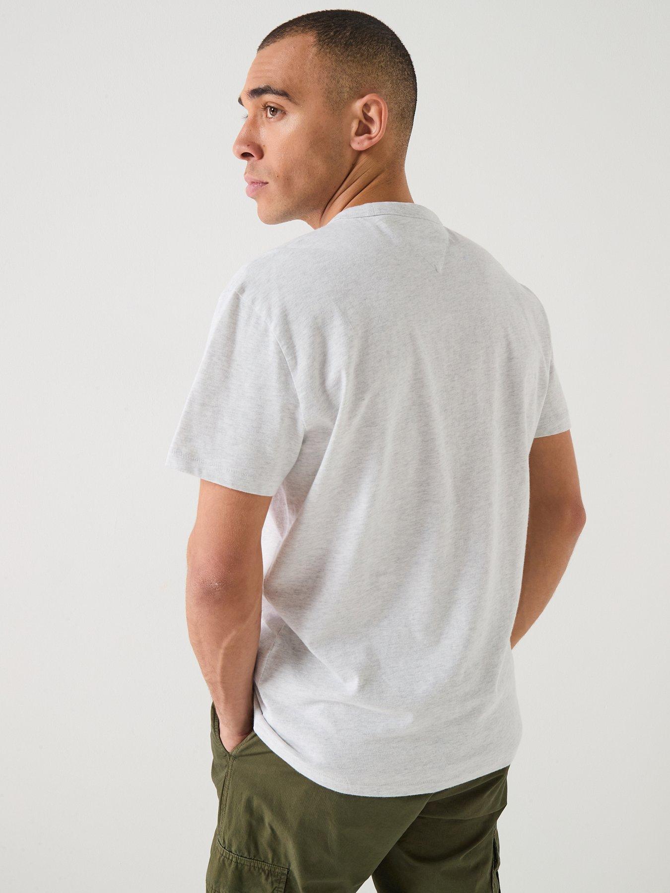 Image 2 of 6 of Tommy Jeans Regular Fit Lifter T-Shirt - Light Grey