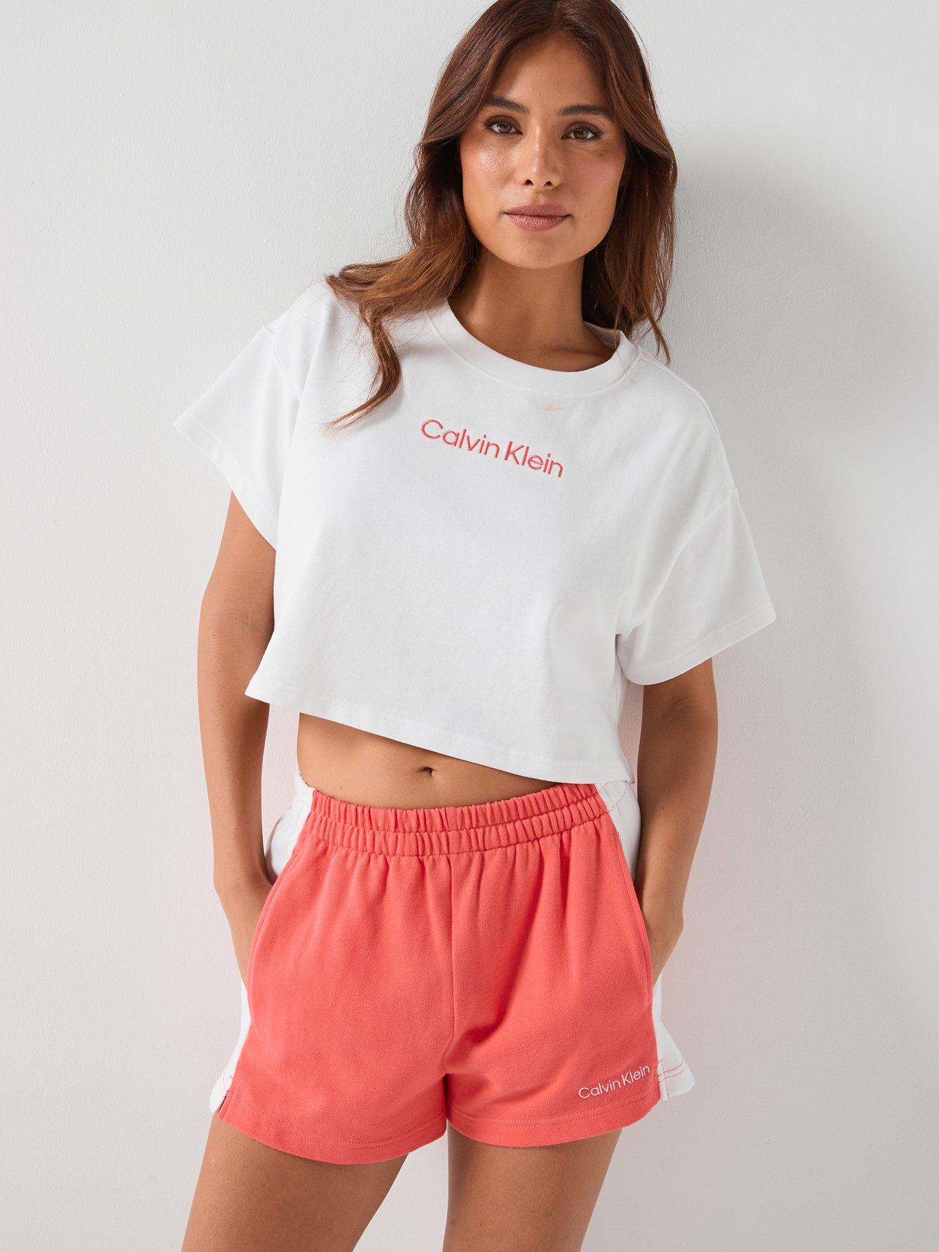 Calvin Klein Cropped Tee - White
