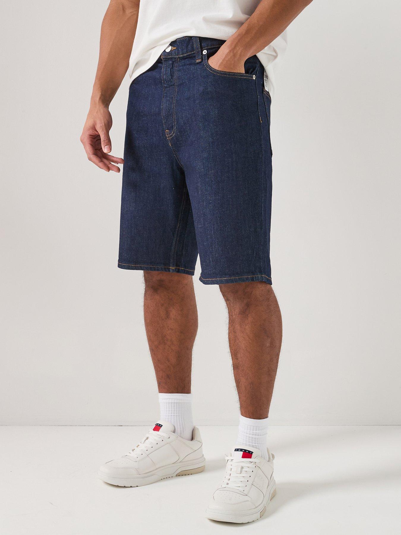 Tommy Jeans Jaimie Relaxed Denim Shorts - Denim Dark