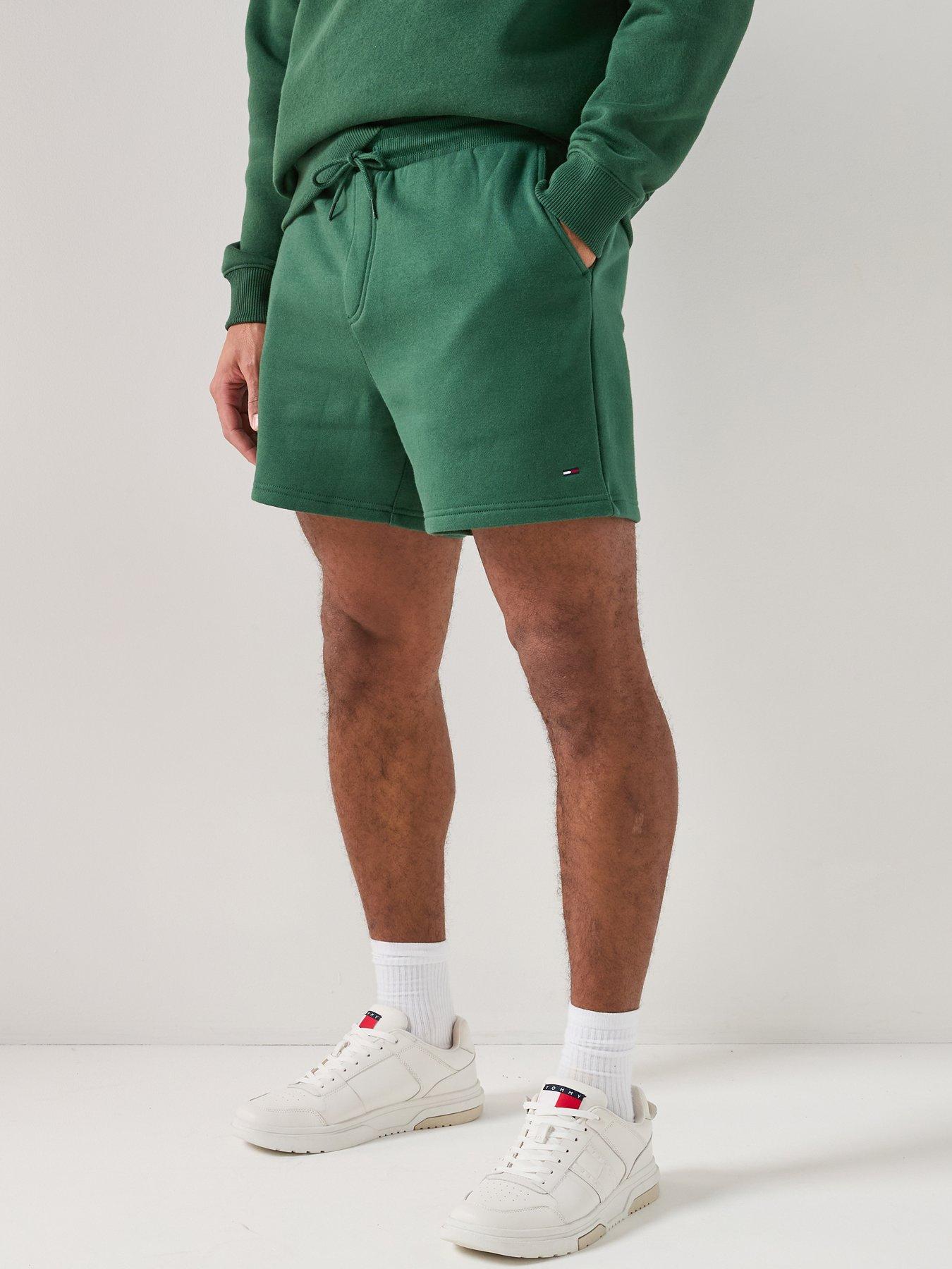 Tommy Jeans Jeans Essential Flag Sweat Shorts - Dark Green